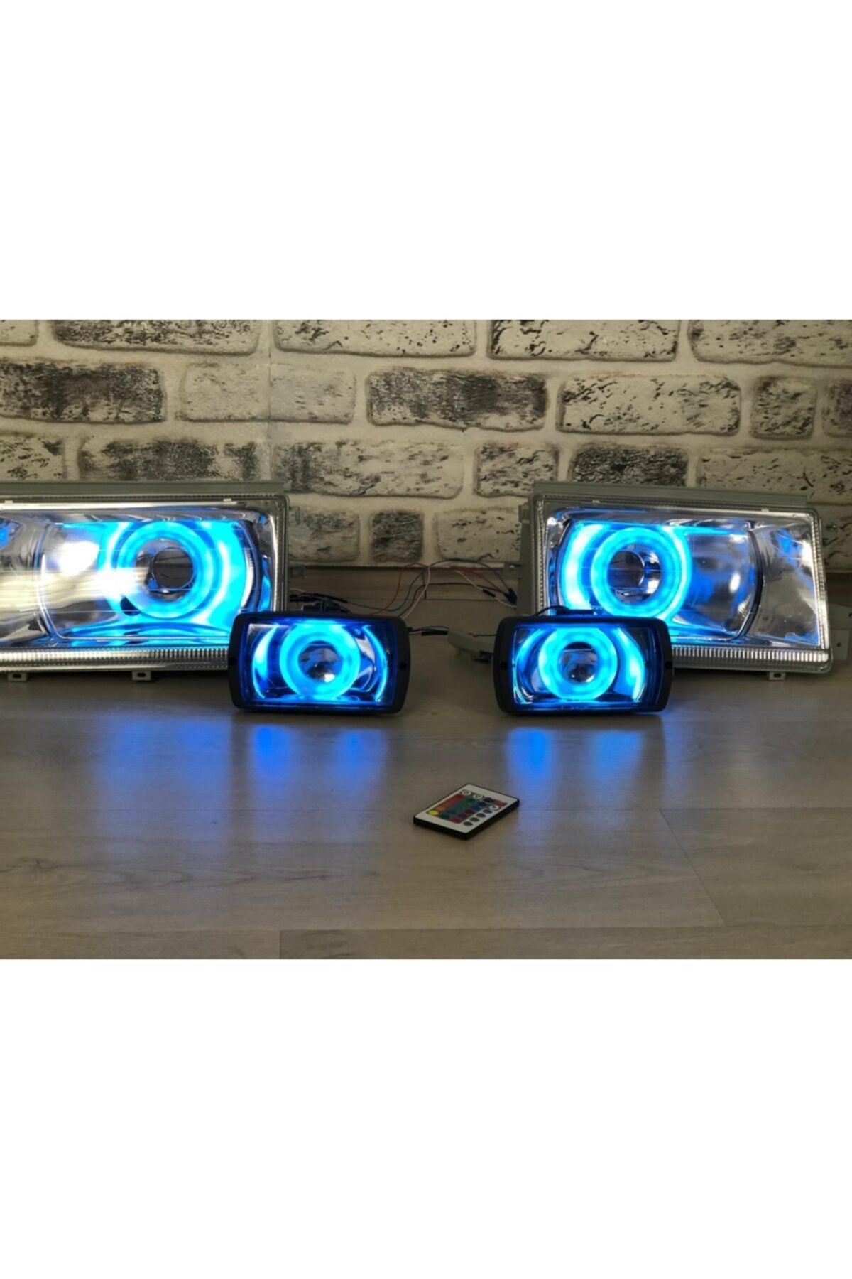 GENÇ GARAJ Gpower Dom O Model Tofaş Far Ve Sis Içindeki Far Içi Rgb Kumandalı Angel Led