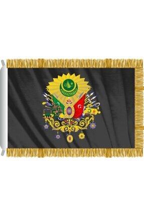 Osmanlı Bayrağı Sancak Saçaklı 70x105cm Siyah Renk Image 0
