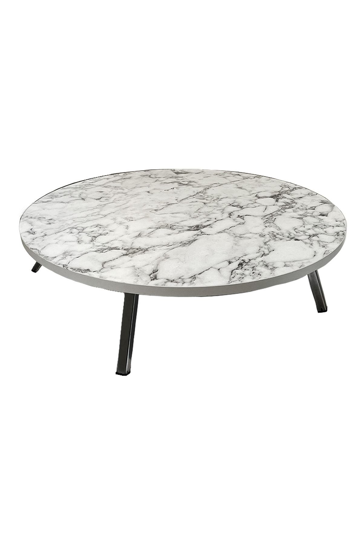 Durusilya Mobilya Yer Sofrası Katlanır Metal Ayaklı Mermer70cm Hamur Açma Tahtası