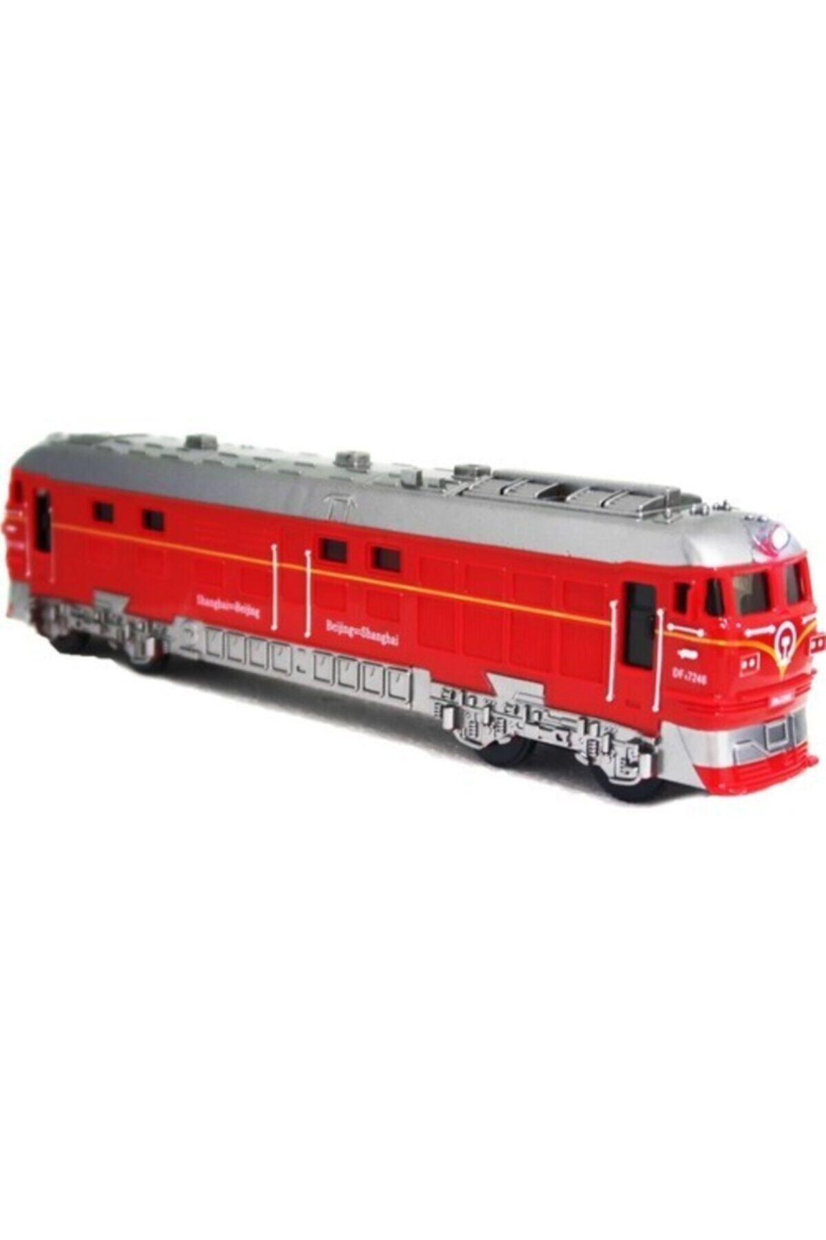 Toys e Toys Kırmızı Sesli Ve Işıklı Camları Açılabilen Oyuncak Yolcu Treni -