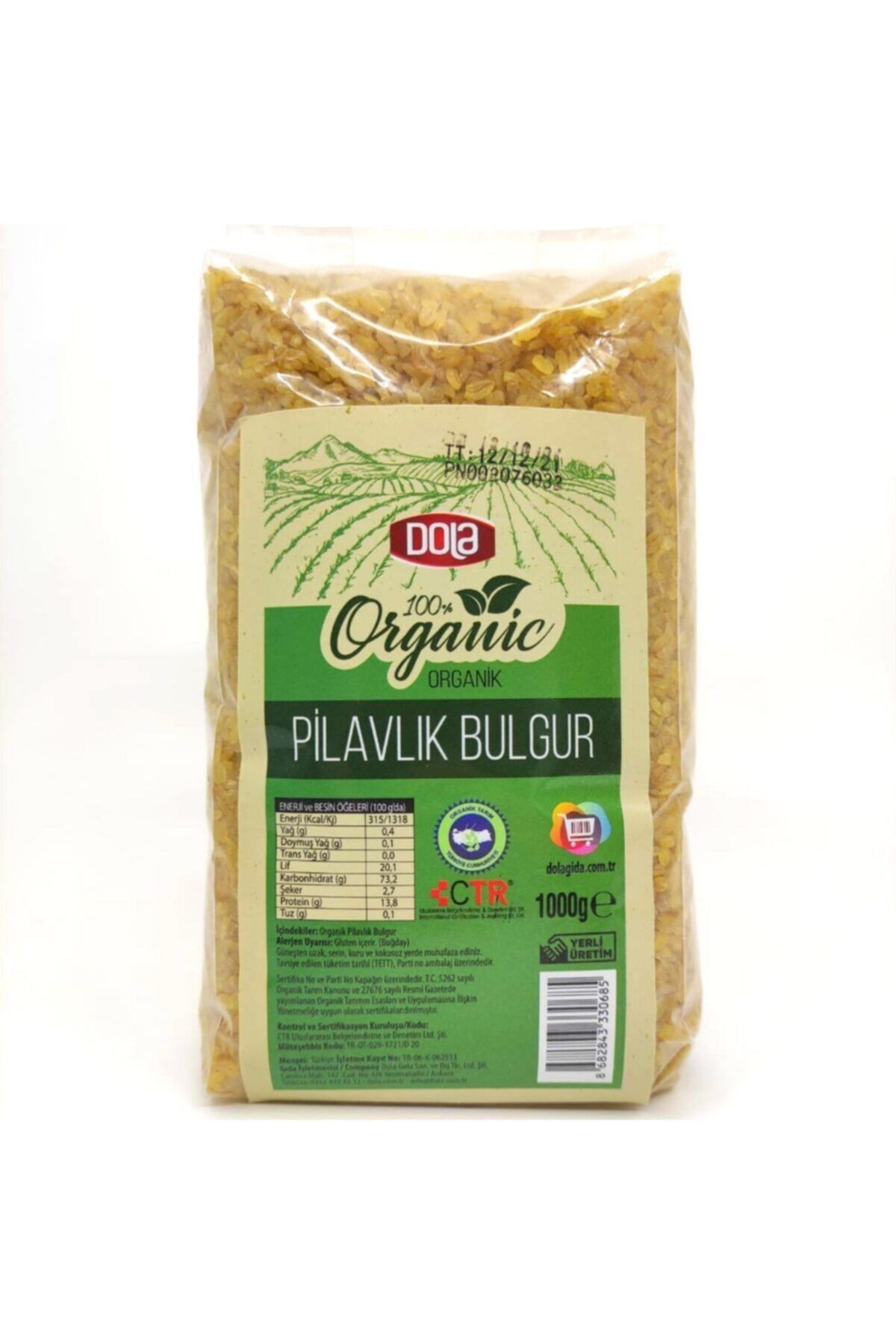Dola Organik Pilavlık Bulgur 1 Kg