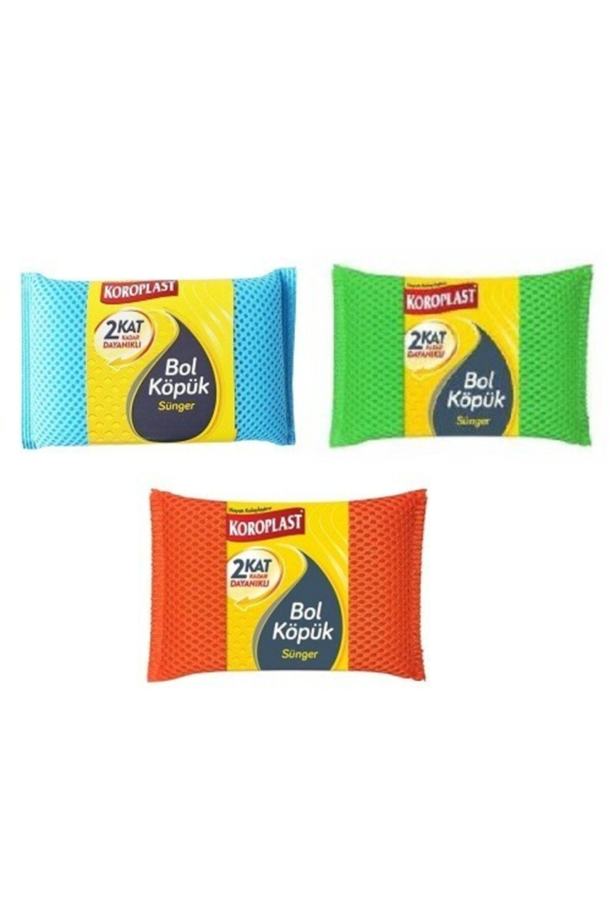 Koroplast Bol Köpük Sünger 3 Adet