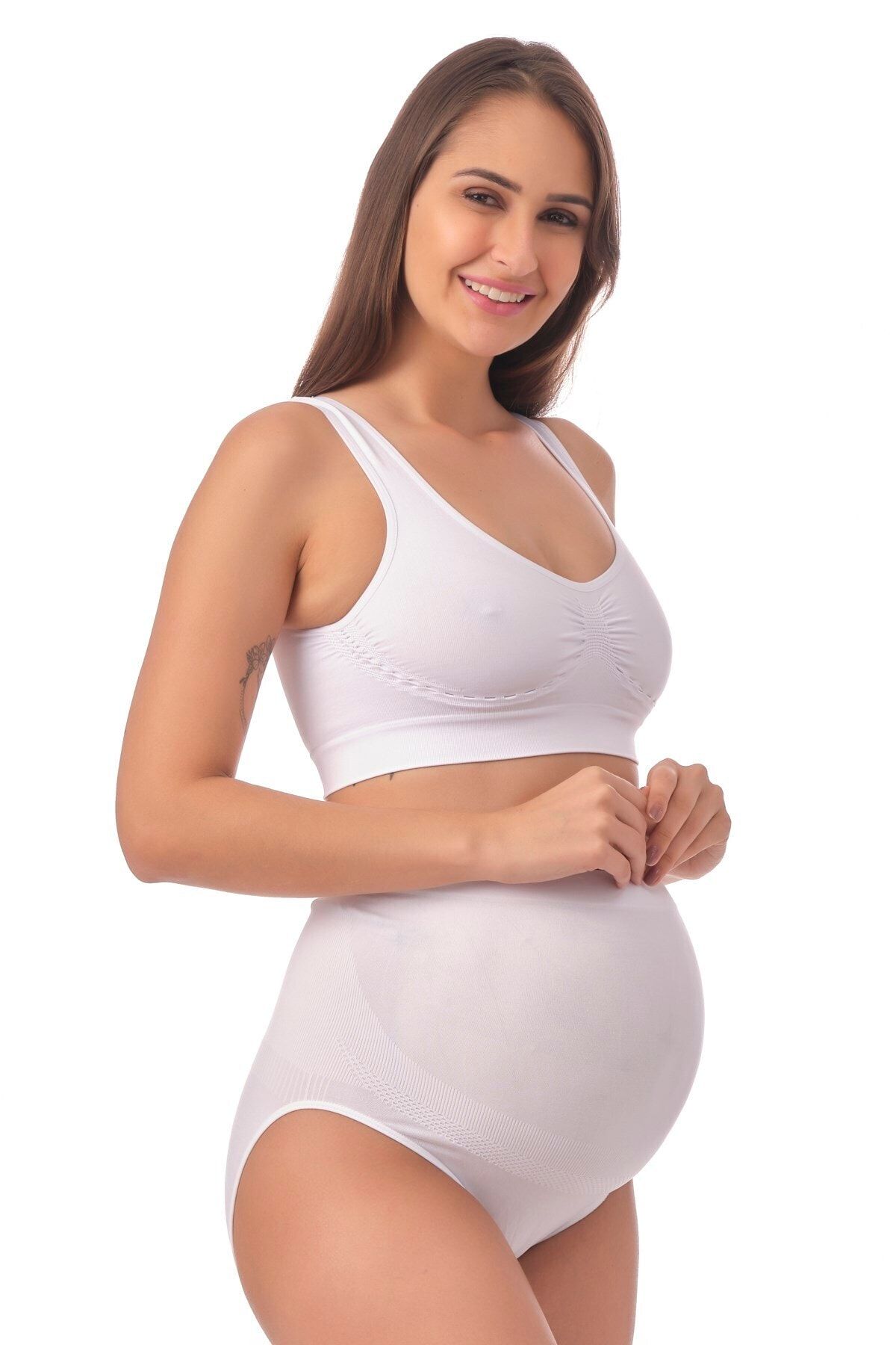 Doce Cravo Kadın Hamile Pamuklu Slip Külot 11105210 Beyaz