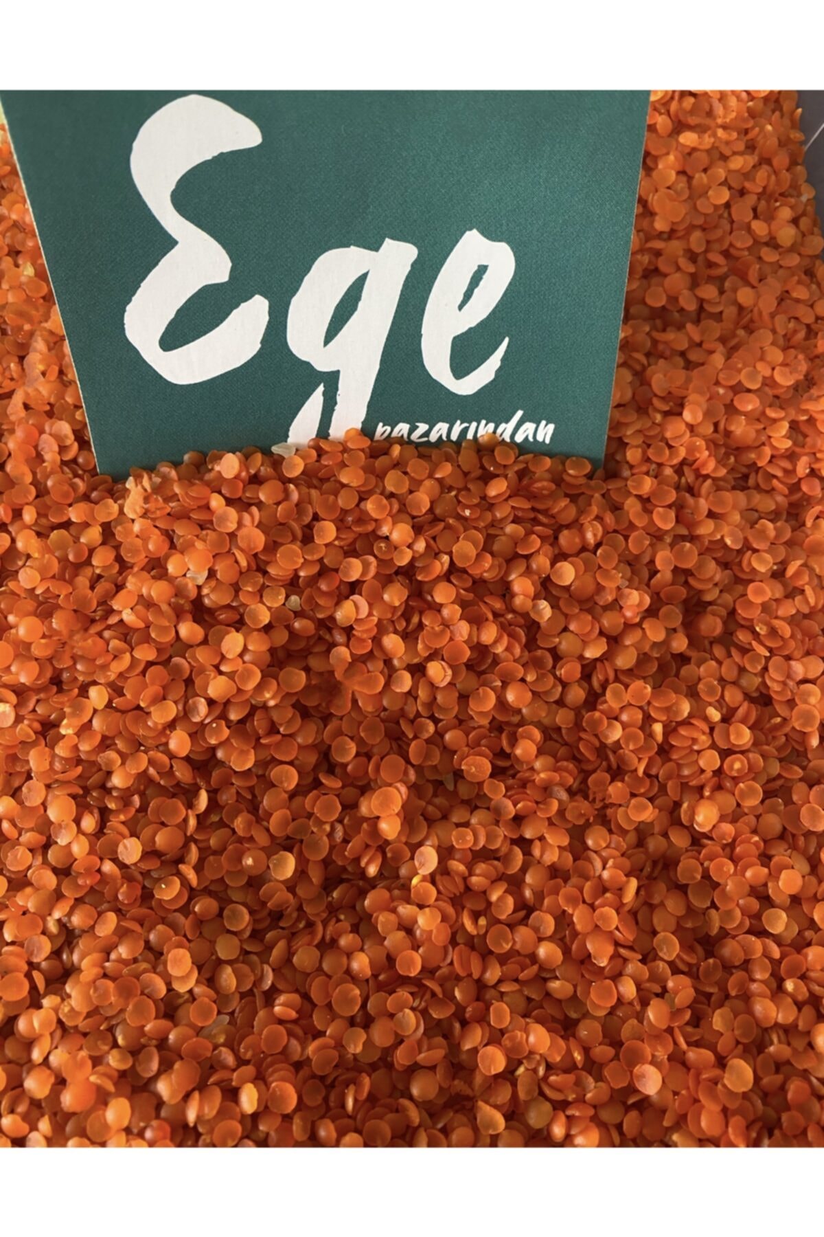 Ege Pazarından Köy Mercimeği Ata Tohum Turuncu Mercimek 500 G Yaprak Mercimek