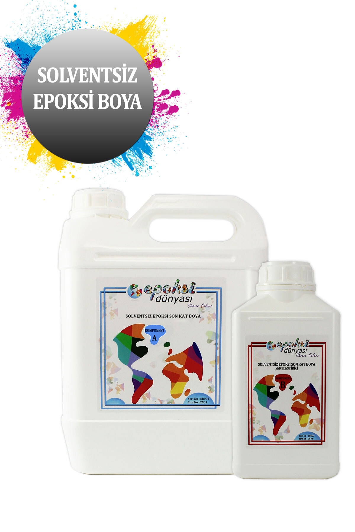 Epoksi Dünyası Ral 6027 Solventsiz Epoksi Son Kat Boya ( 5,8 Kg.)