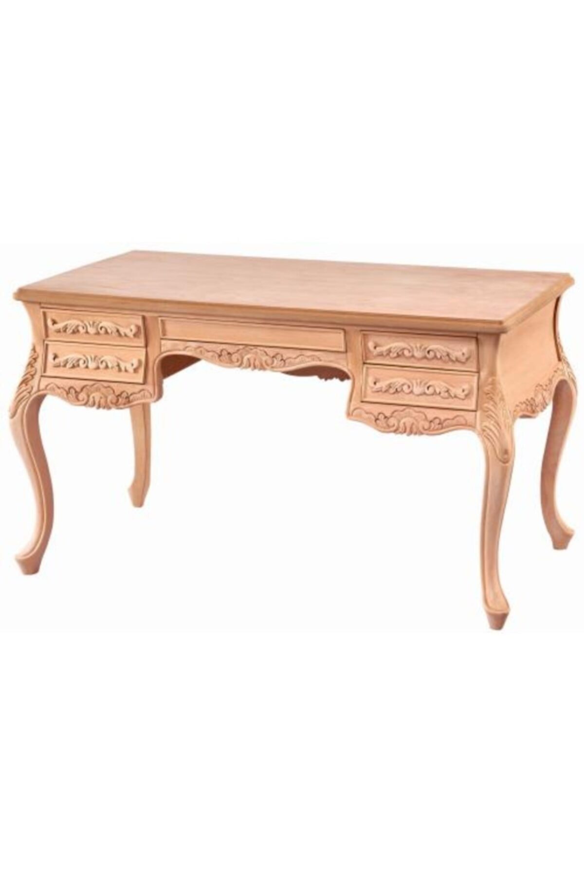 Bendegan Saksı Çalışma Masası Çekmeceli Ahşap Ham