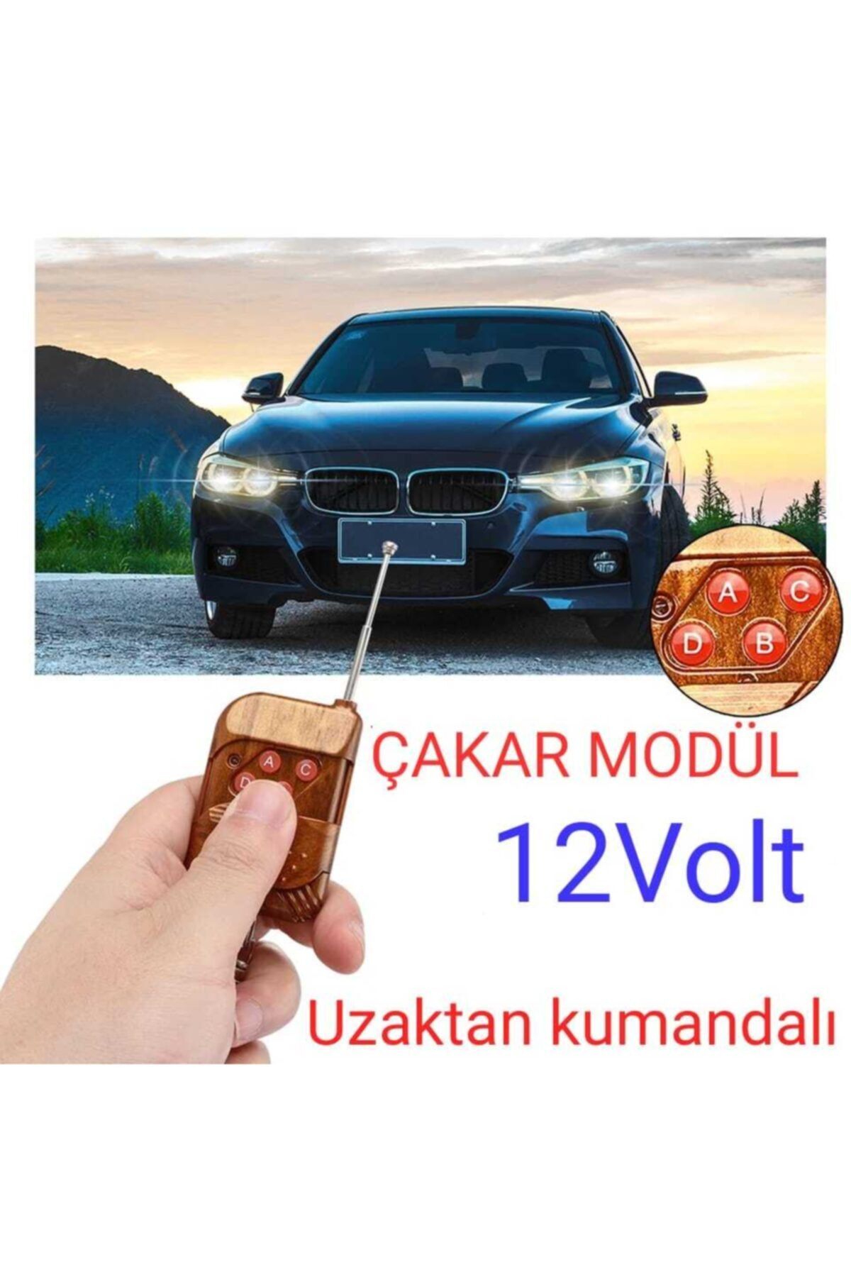 BALP Uzaktan Kumandalı Çakar Modülü 12 Fonksiyonlu Çift Devreli Tüm Aydınlatmalara Uygulanabilir 12v