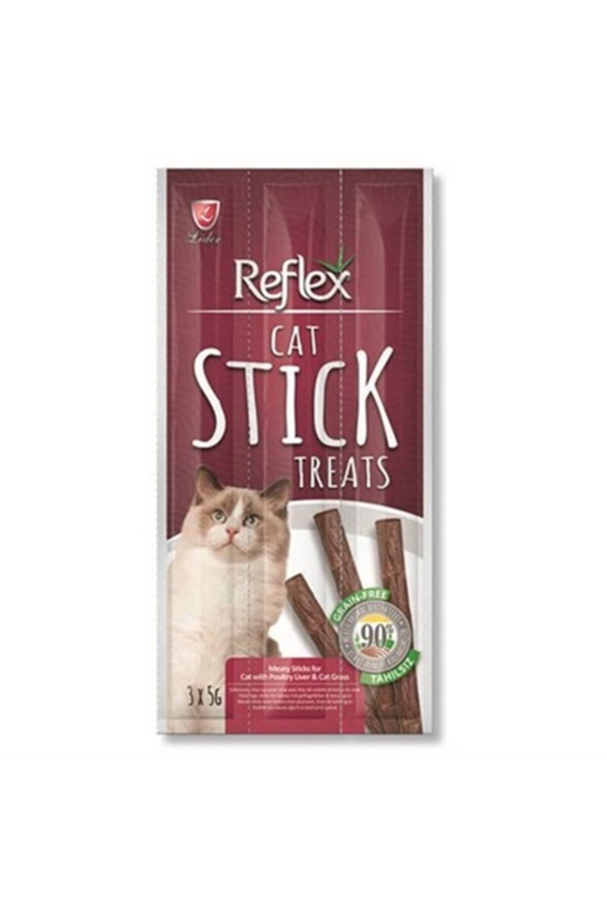 Reflex Cat Stick Treats Tavuk Ciğerli Kedi Ödül Çubukları 3x5gr 3 Adet