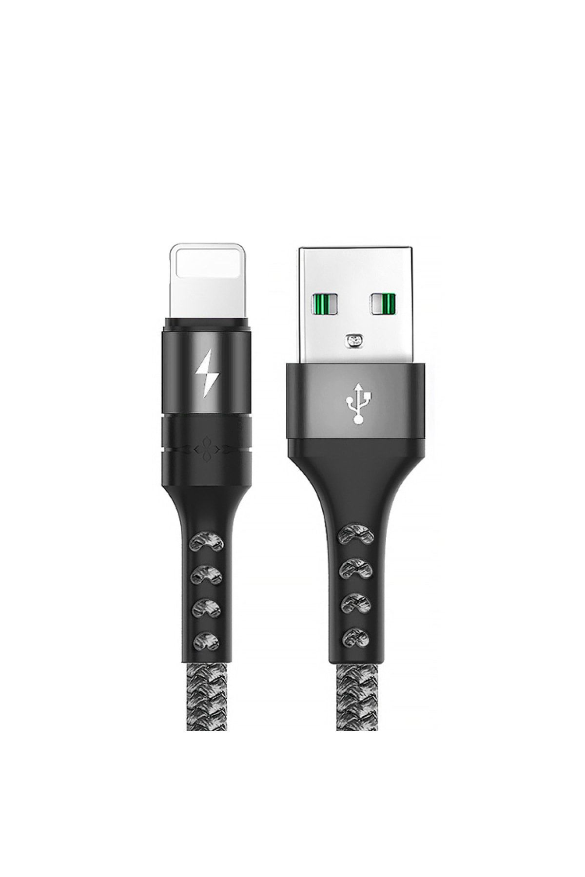 SKV MOBILE Iphone Usb Hızlı Şarj Ve Data Kablosu 5 Amper Örgülü 1 Metre Lightning Kablo