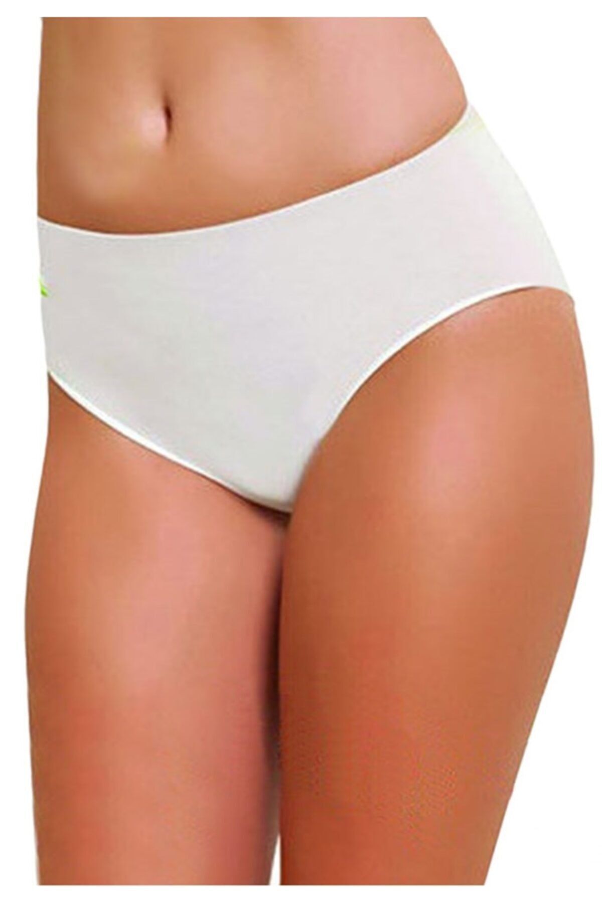 by HW Kadın Renkli Paket Bambu Yüksek Bel Slip Külot 5'li