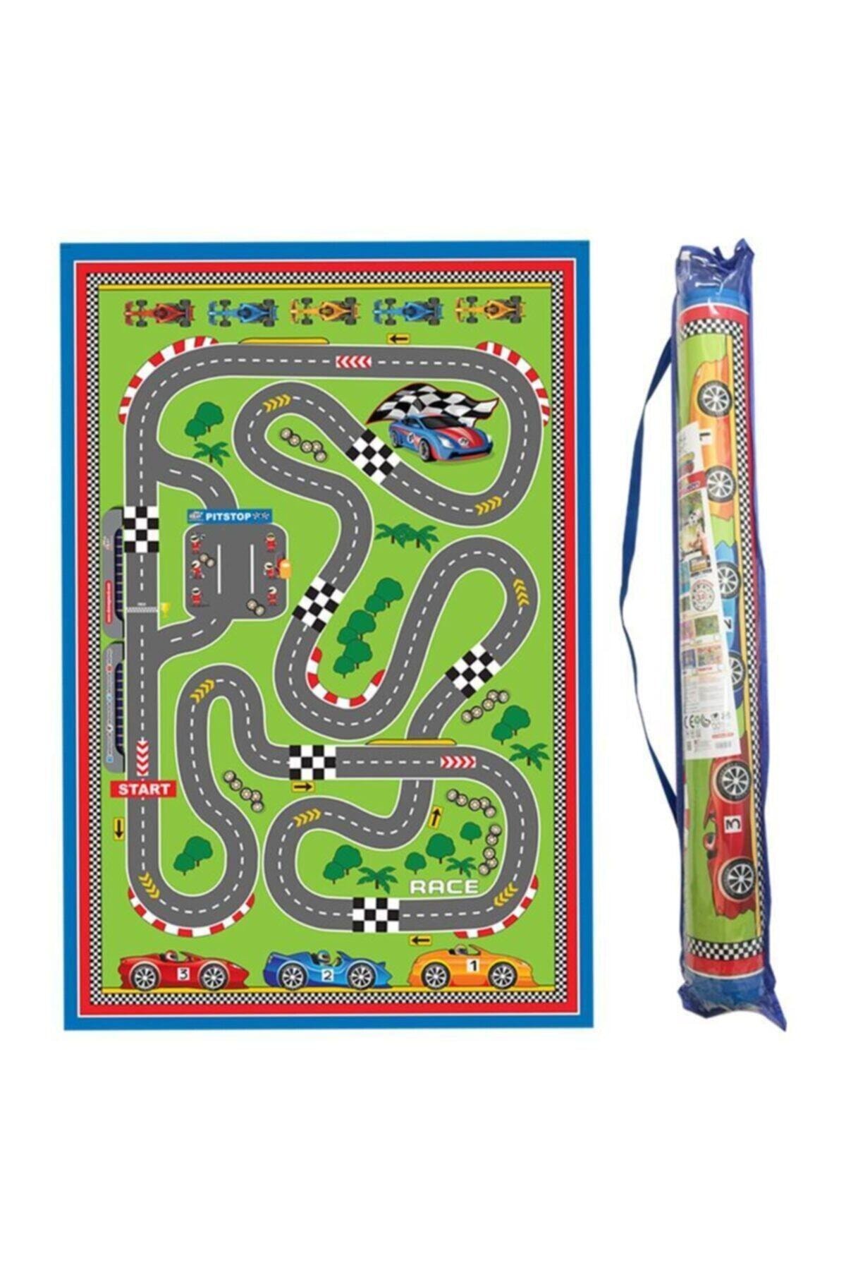 Akar Oyuncak Jagu Oyun Halısı Yarış Pisti 150x100