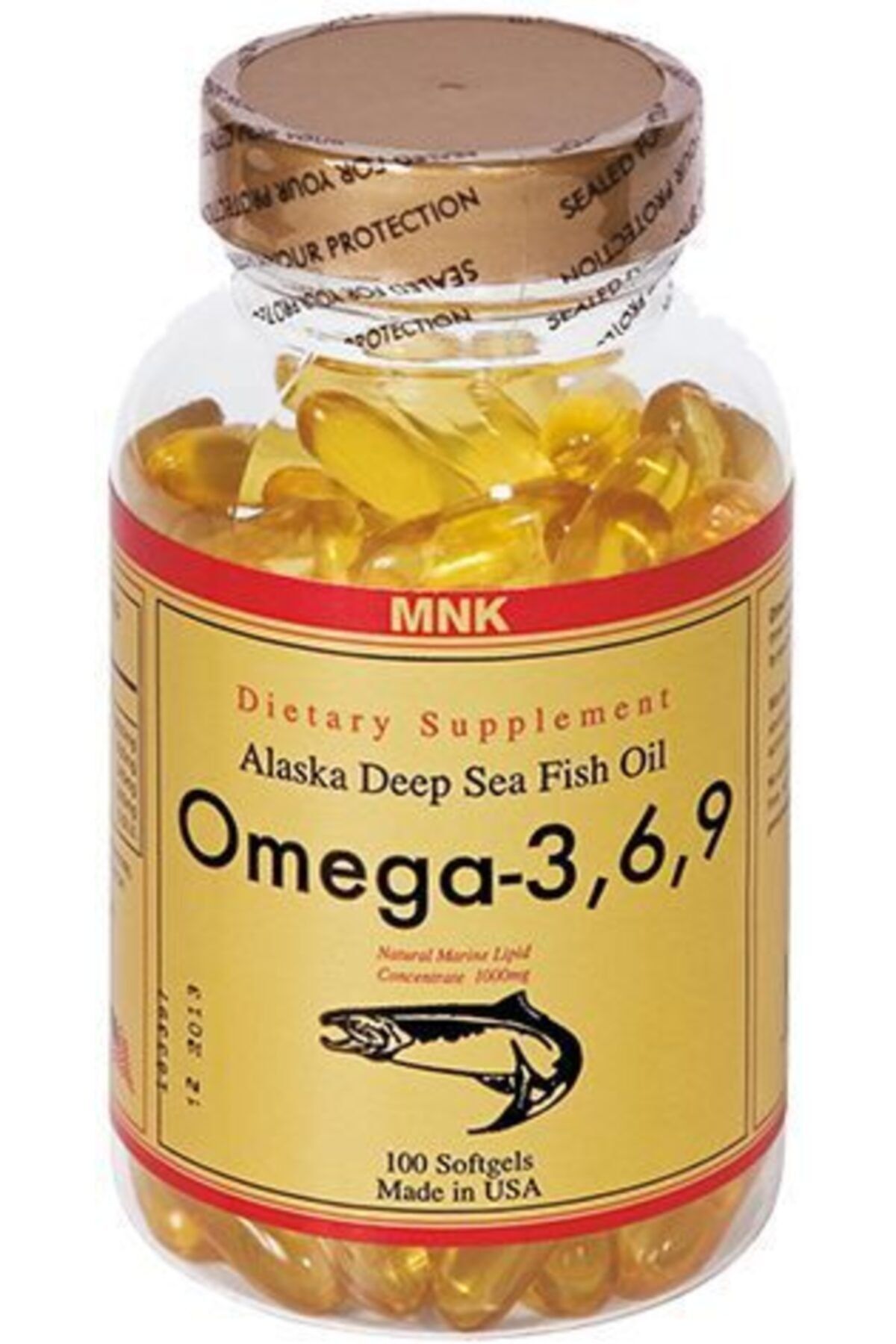 Mnk Omega 3-6-9 Balık Yağı 100 Softgel Skt