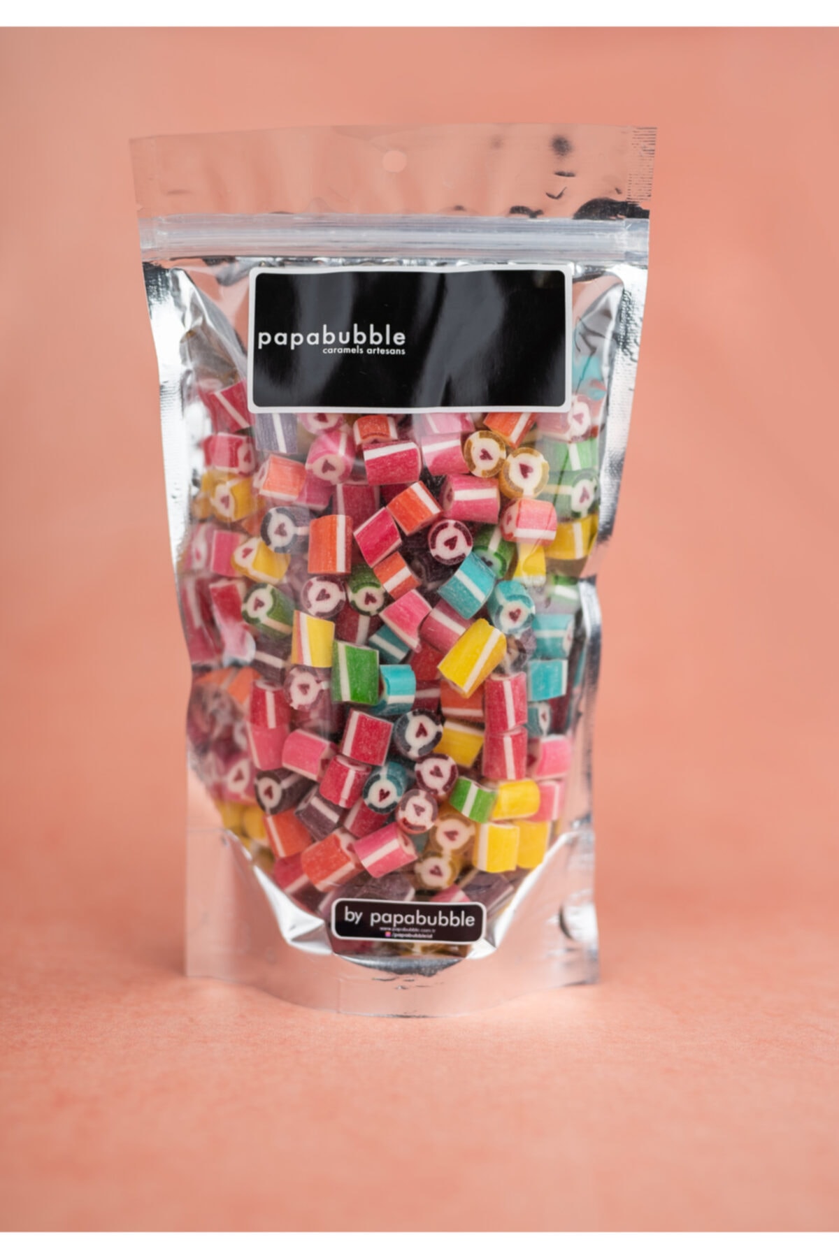 Papabubble El Yapımı Karışık Meyve Aromalı Kalp, Gülenyüz, Meyve Mix