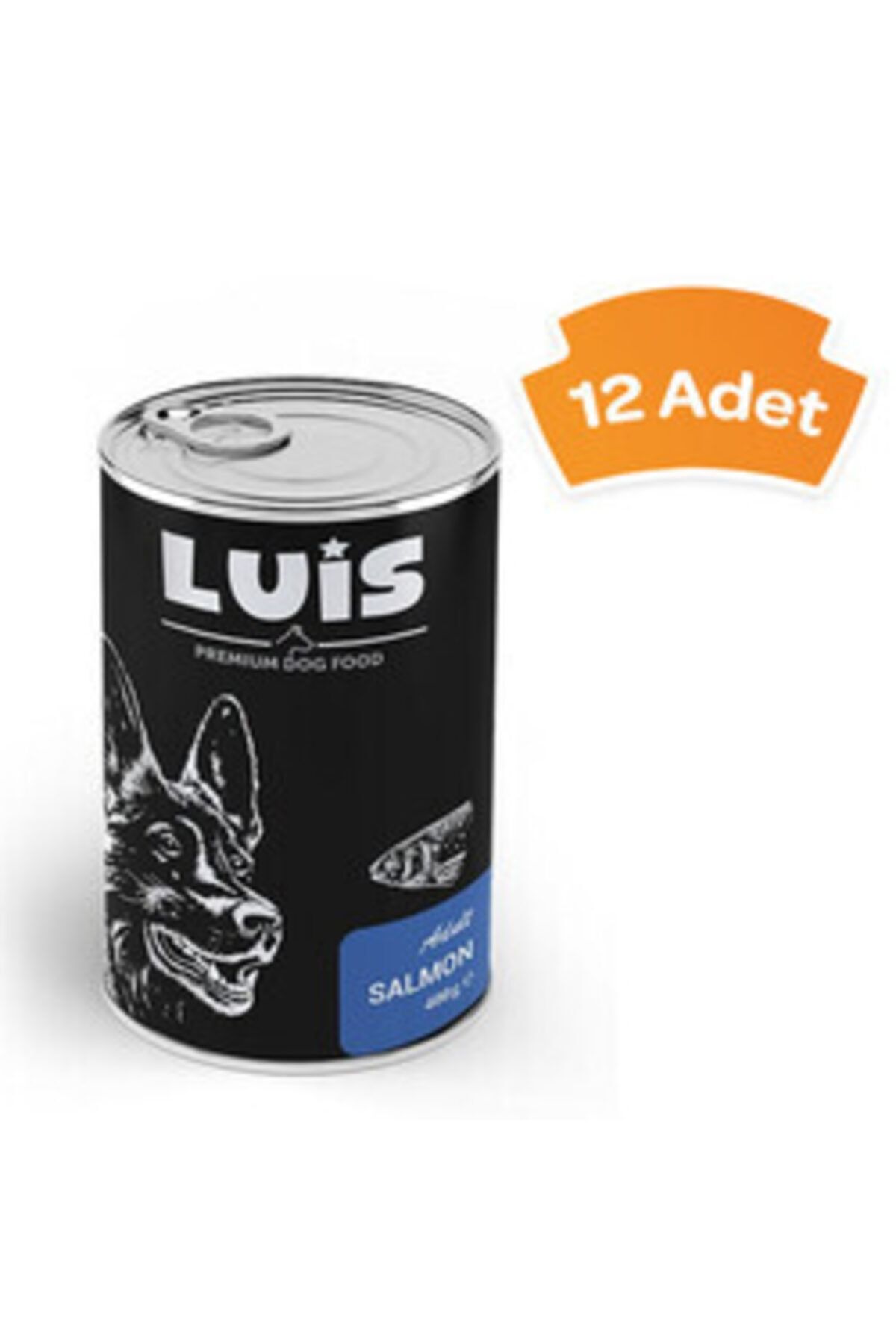 Gimcat Luis Parça Somonlu Soslu Köpek Konservesi 400 Gr X 12 Adet