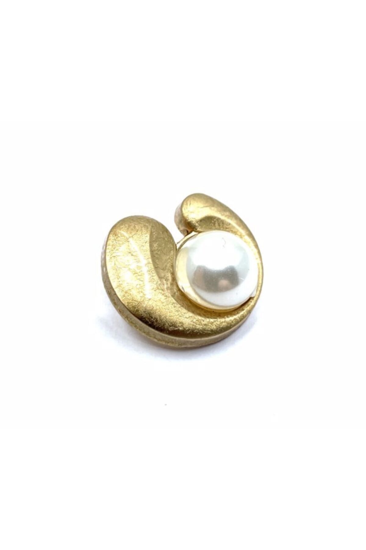 Düğmebul by ORG Incili Gold Kadın Düğme,ceket,blazer,gömlek Düğmesi,10'lu Paket,32 Boy 20mm