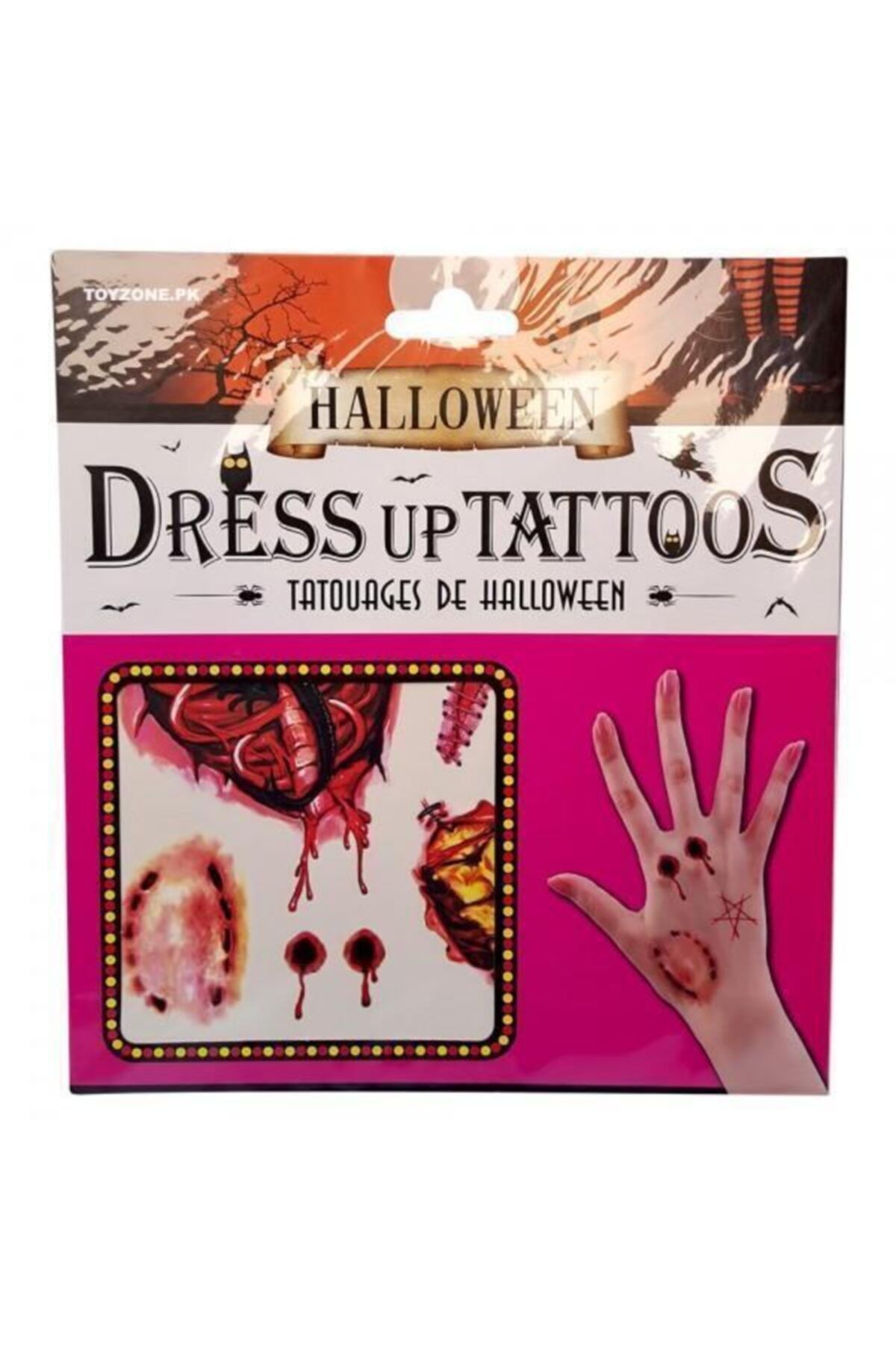 LAUREL DREAM Halloween Zombi Isırık Model Geçici Dövme