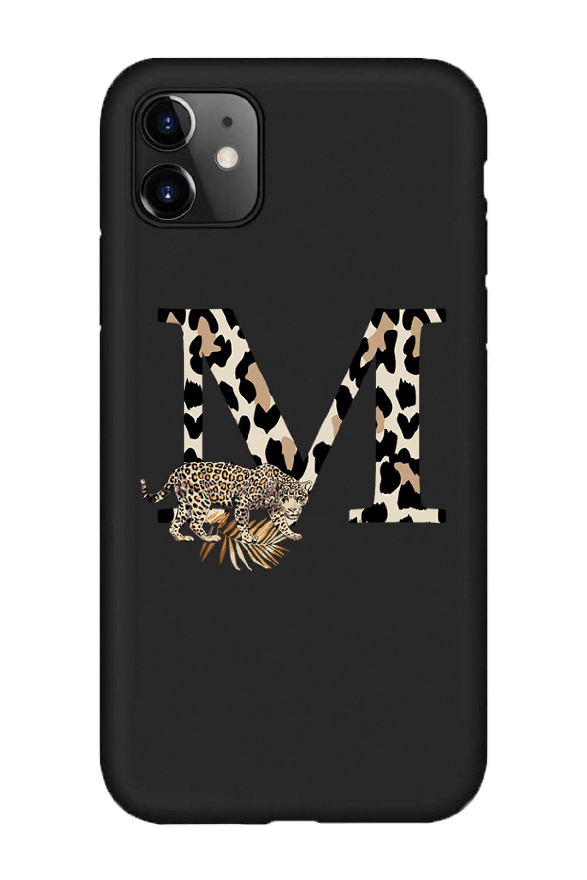 shoptocase Iphone 11 Leopar M Harf Desenli Lansman Telefon Kılıfı