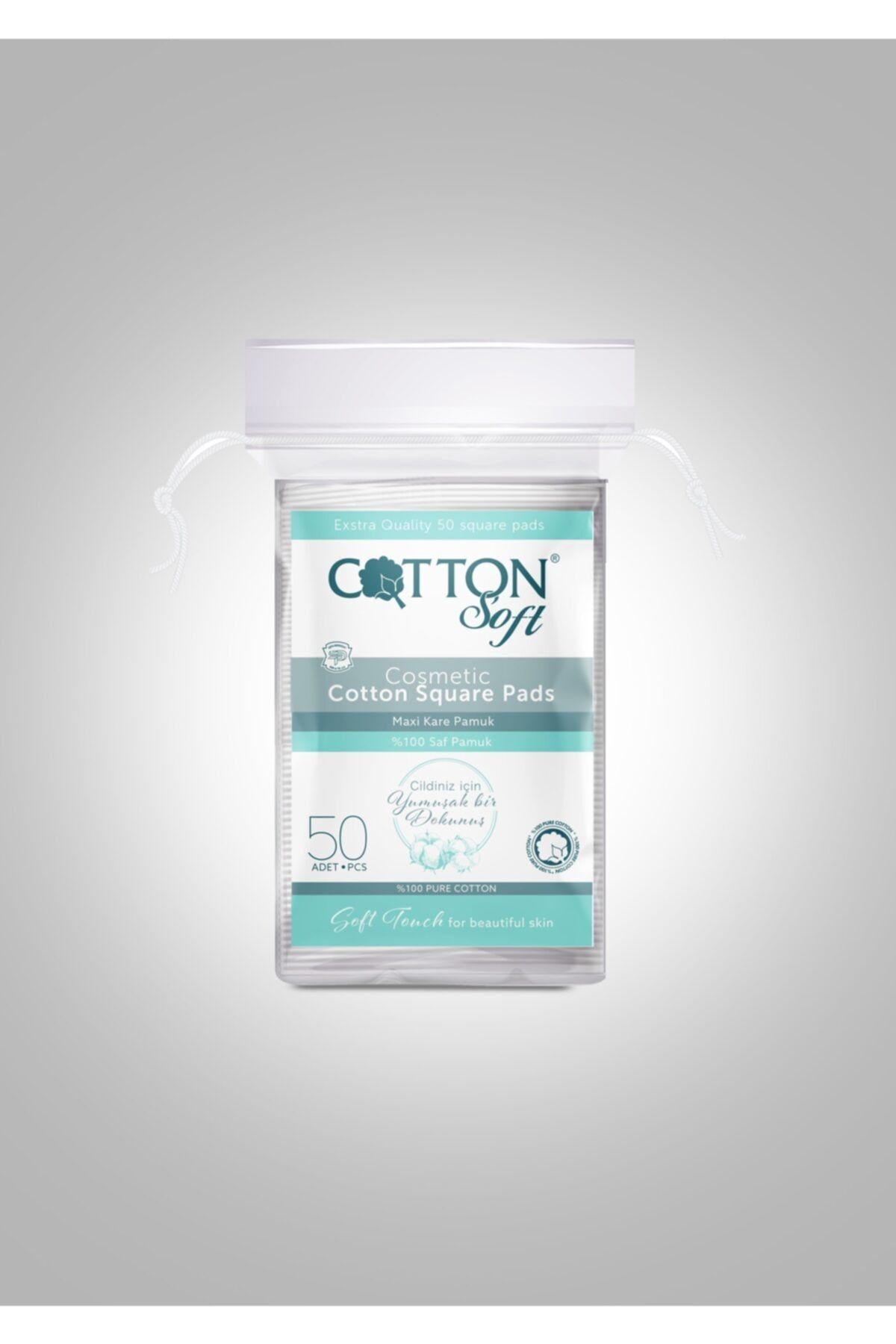 Cotton Soft Makyaj Pamuğu Maxi Boy / Kare Pamuk 50'li