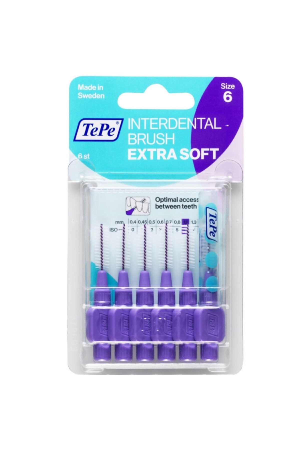TePe Blıster Mor 1.1mm Arayüz Fırçası