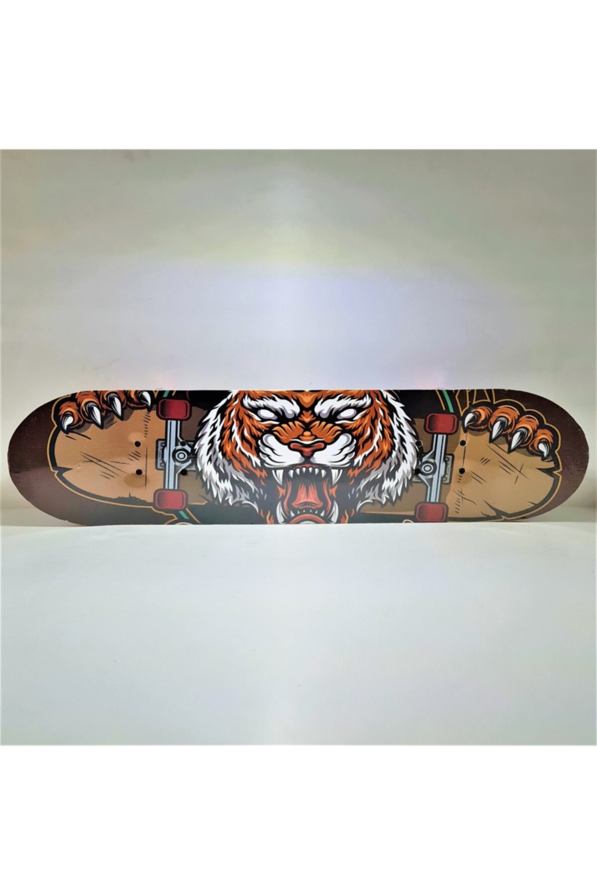 KAHRAMAN OYUNCAK Kaykay 78cm Unisex Kaplan Desenli Renkli Tekerlek