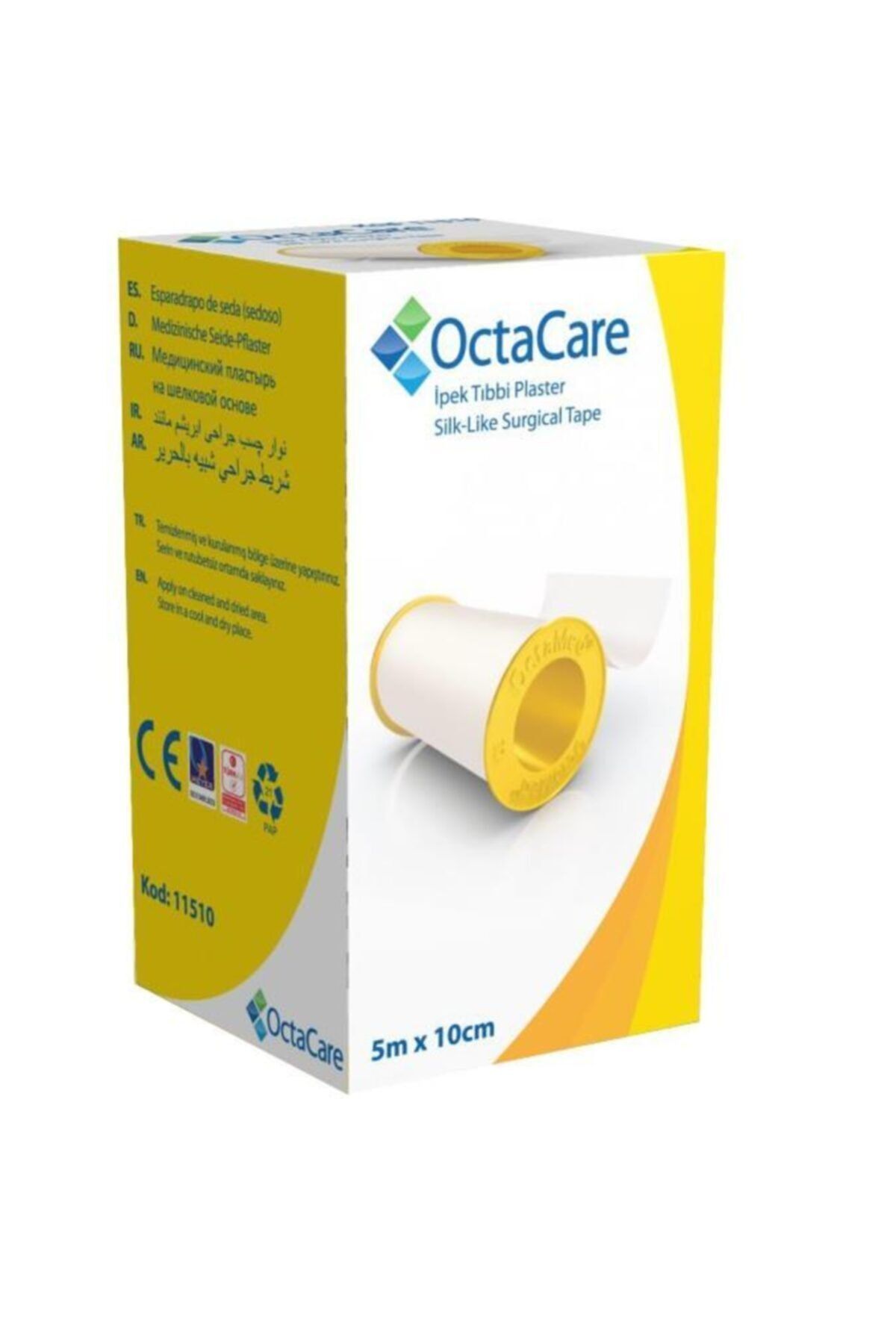 Octacare Octamed C1510 Tıbbi Ipek Flaster 5m X 10cm
