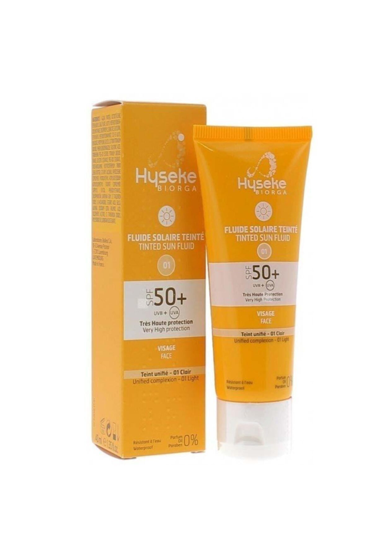 Hyseke Apaisac Biorga  Renkli Güneş Koruyucu Light Spf 50+ 40 ml