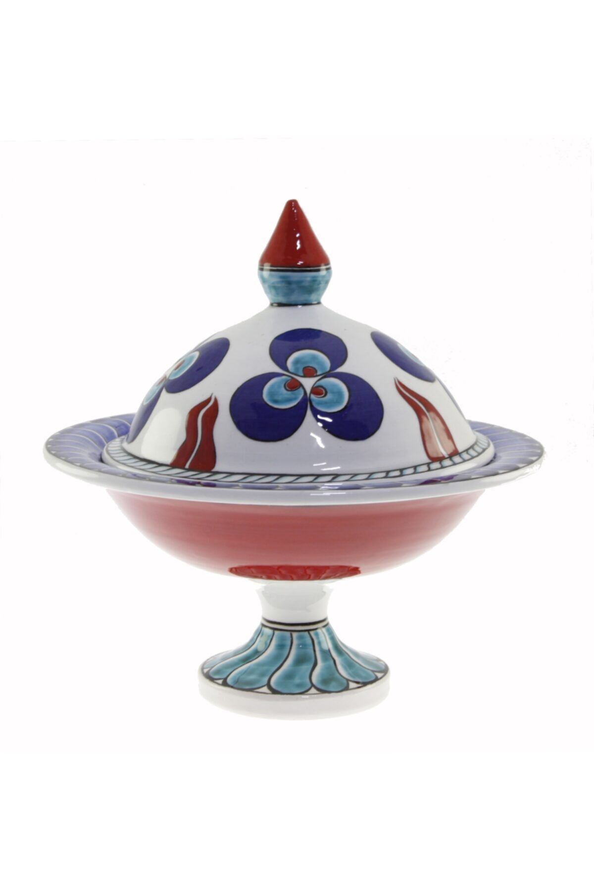 OTANTİK ÇİNİ Çintemani Dekorlu Şekerlik 21x30 cm