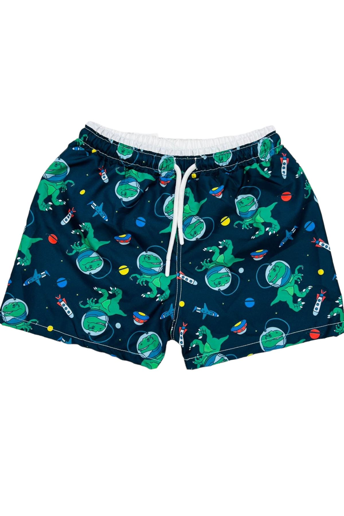 Lolliboomkids Boys Parachute Fabric Mesh Shorts Swimsuit Alien