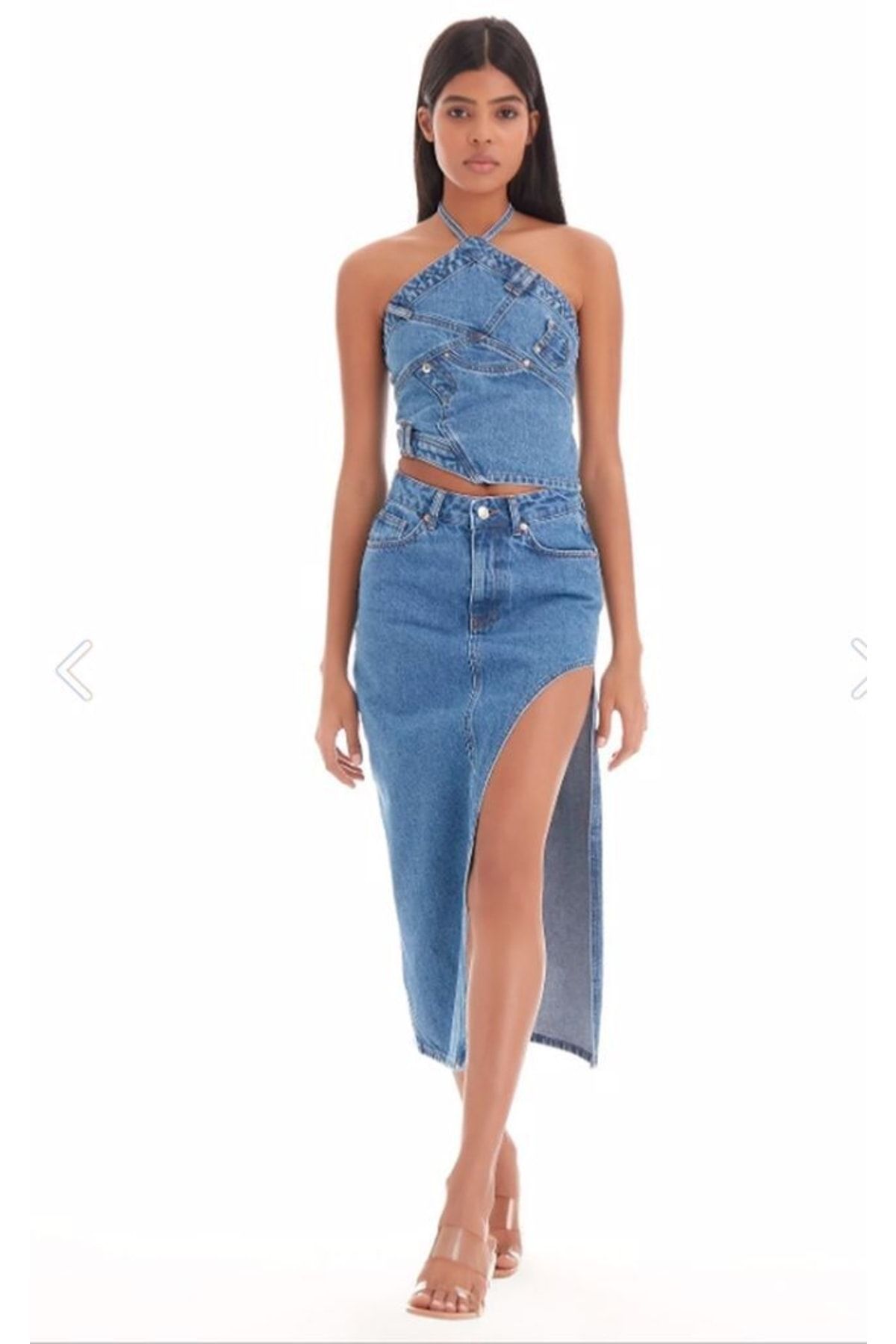 Madame denim dress discount