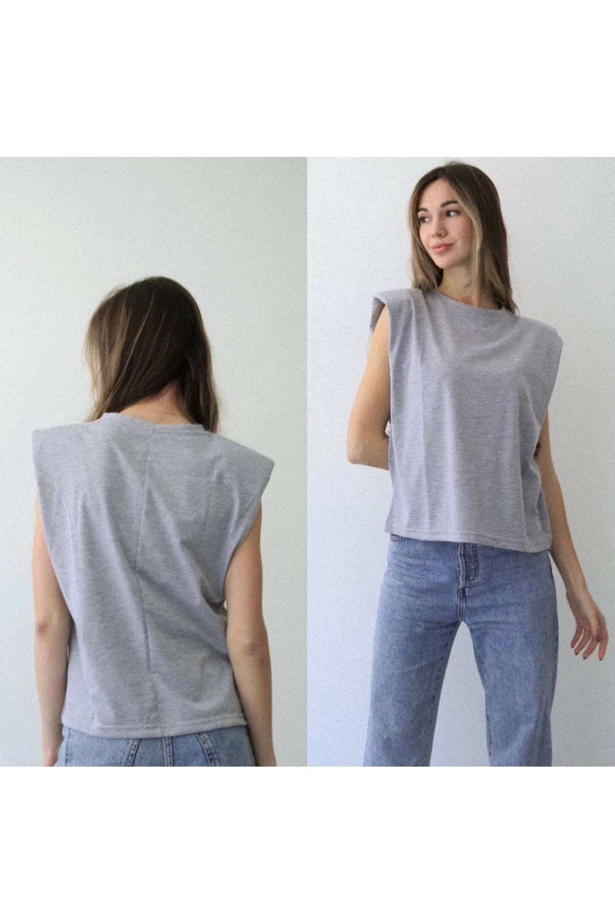 Padded sleeveless sale t shirt