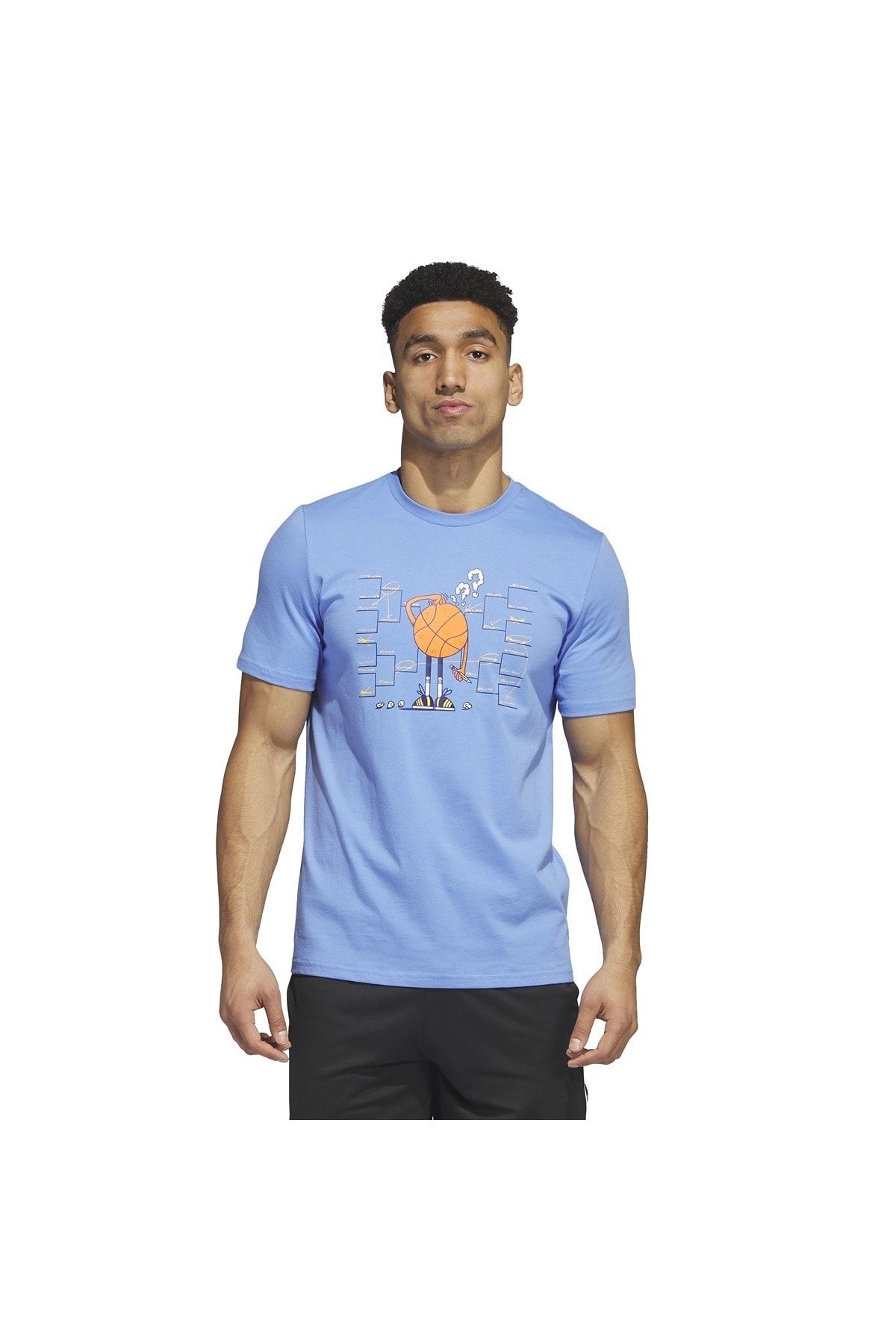 Adidas blue top t shirt mens