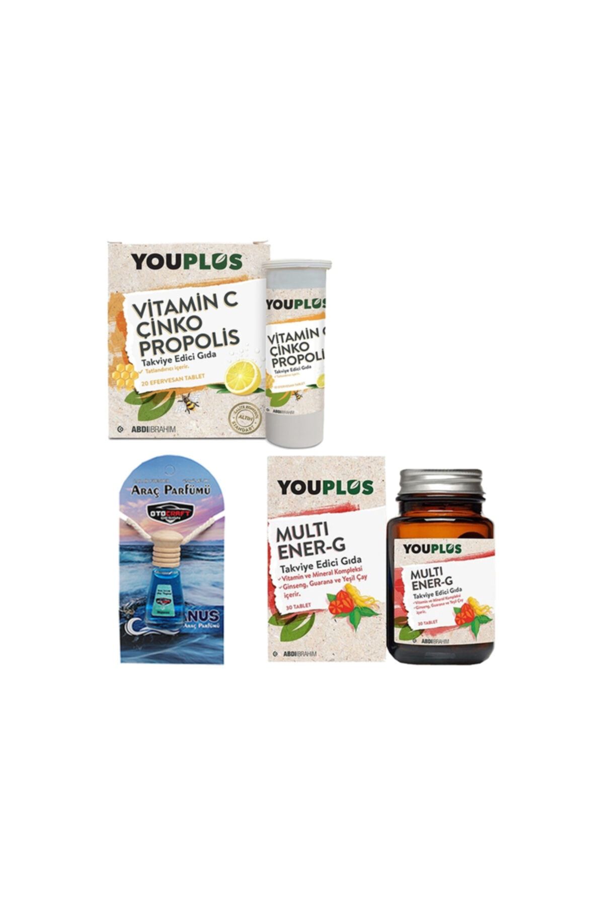 Youplus Multi Ener-g Multivitamin & Vitamin C Çinko Propolis Seti