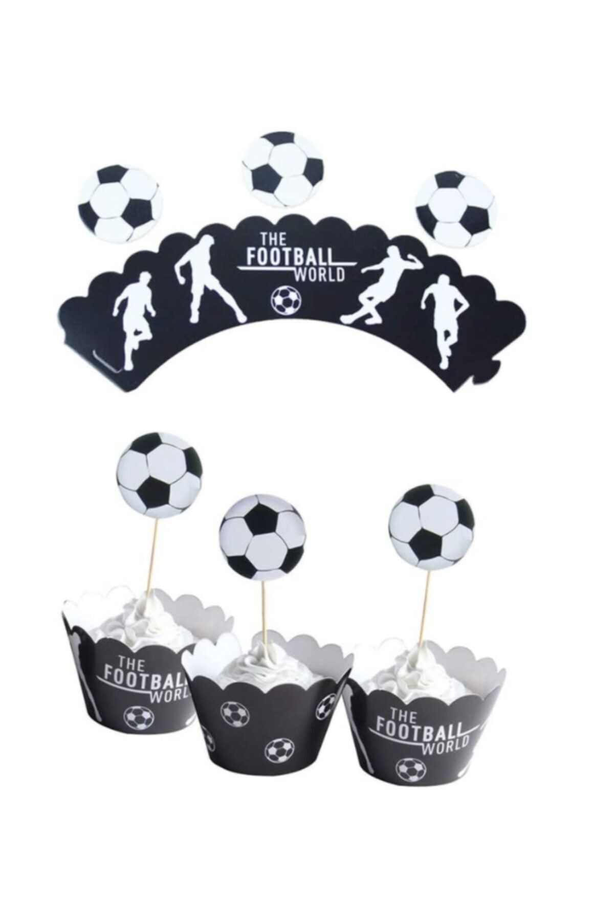 Colorofstory Futbol Temalı Cupcake Seti 12 Parça