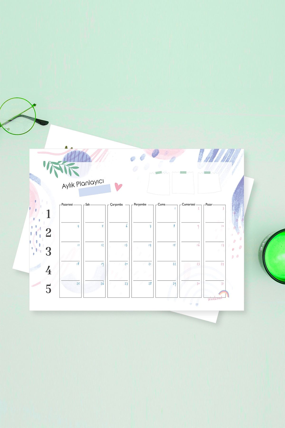 hediyeburda Aylık Planlayıcı Defter Pnld30123