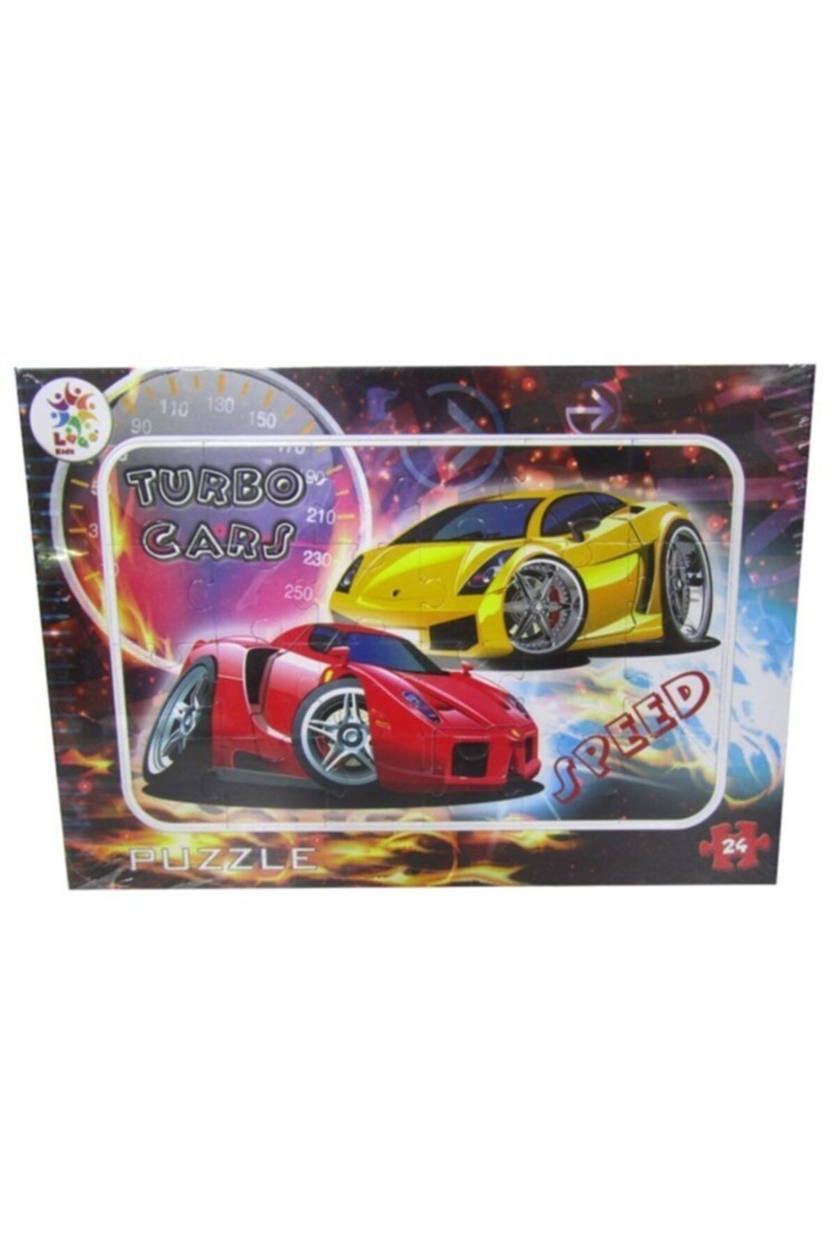 LAÇO Turbo Cars 24 Parça Puzzle