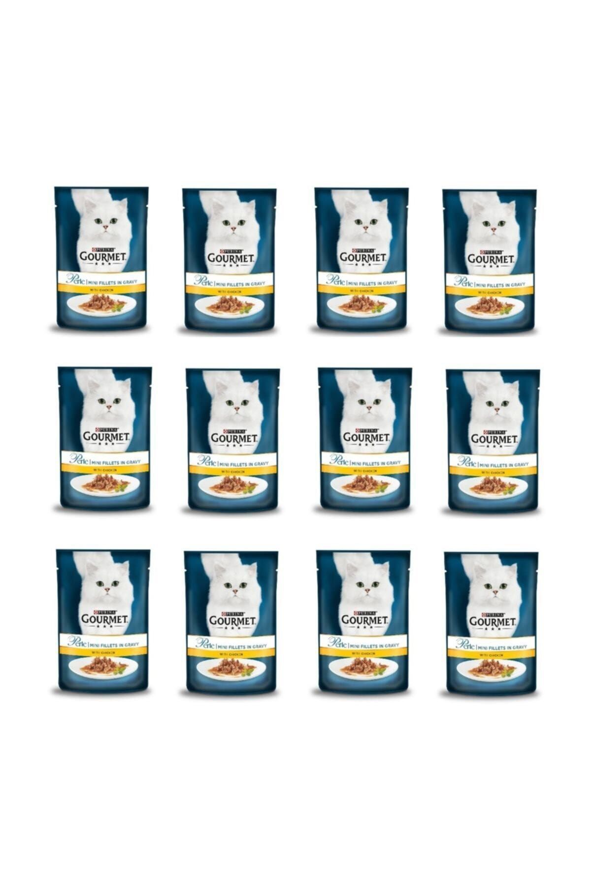 Gourmet Perle Proplan  Izgara Tavuklu Kedi Konservesi 85 Gr * 12 Adet