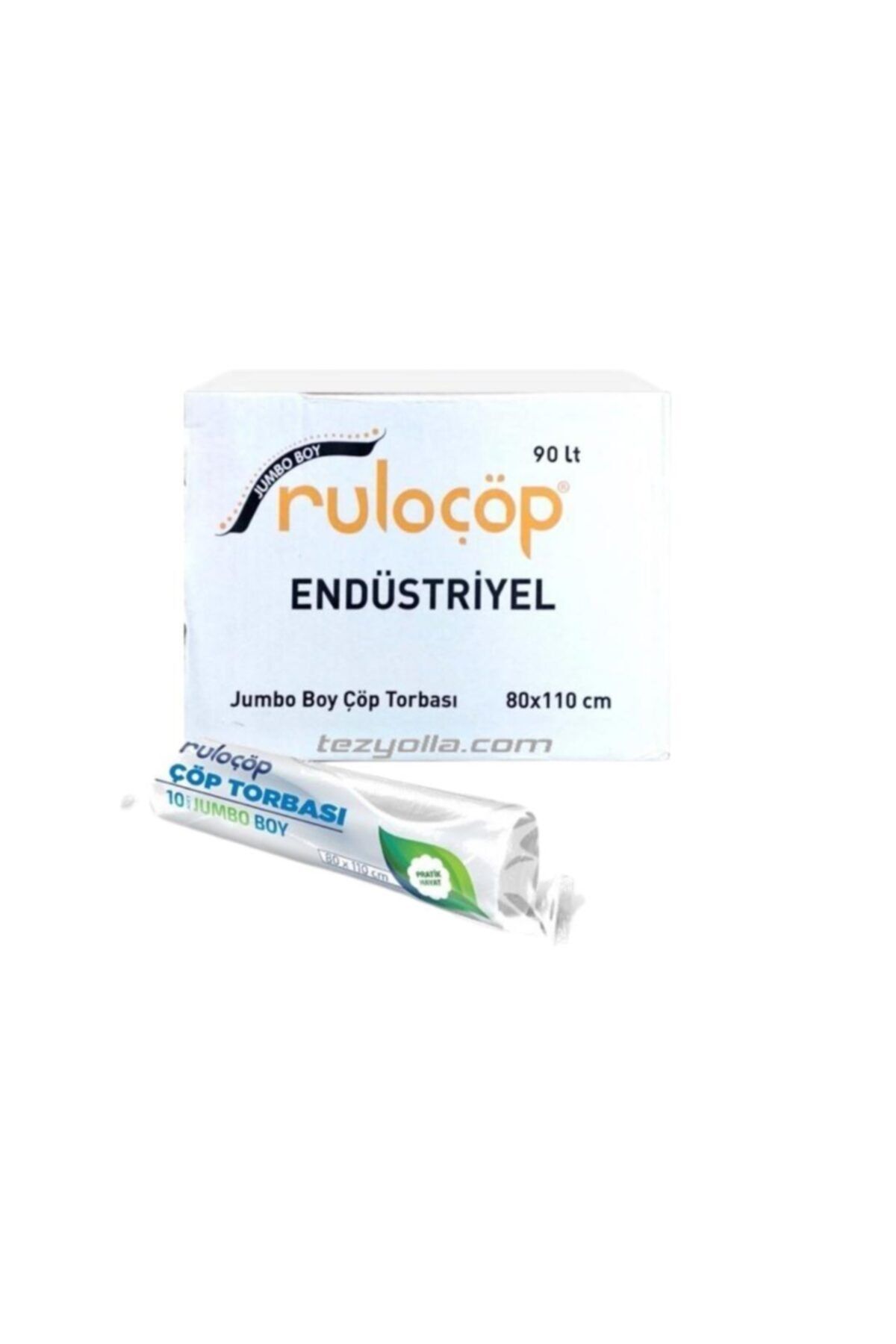 Ruloçöp Endüstriyel Jumbo 80*110 Siyah 500 gr 20 Adet
