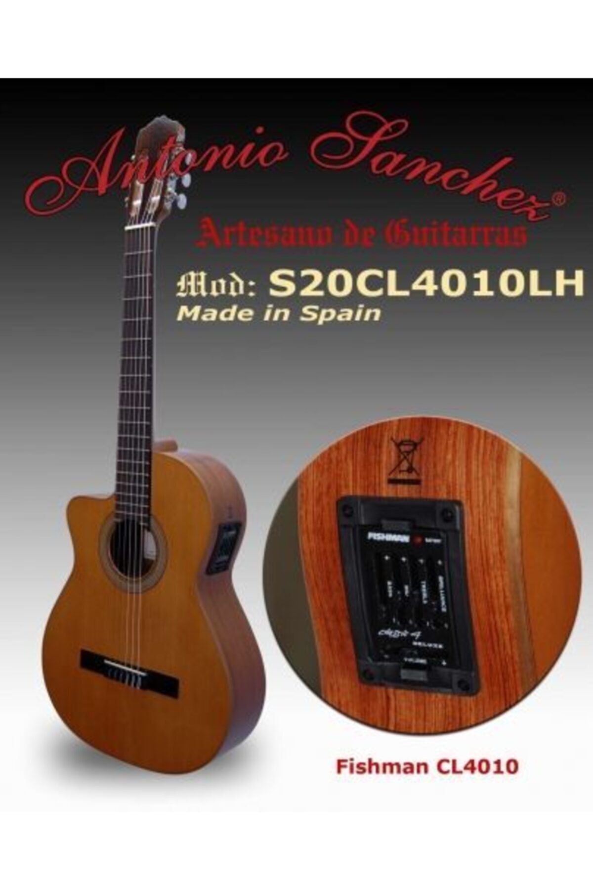 Antonio Sanchez Gitar Elektro Klasik Antonıo Sanchez S20cl4010lh