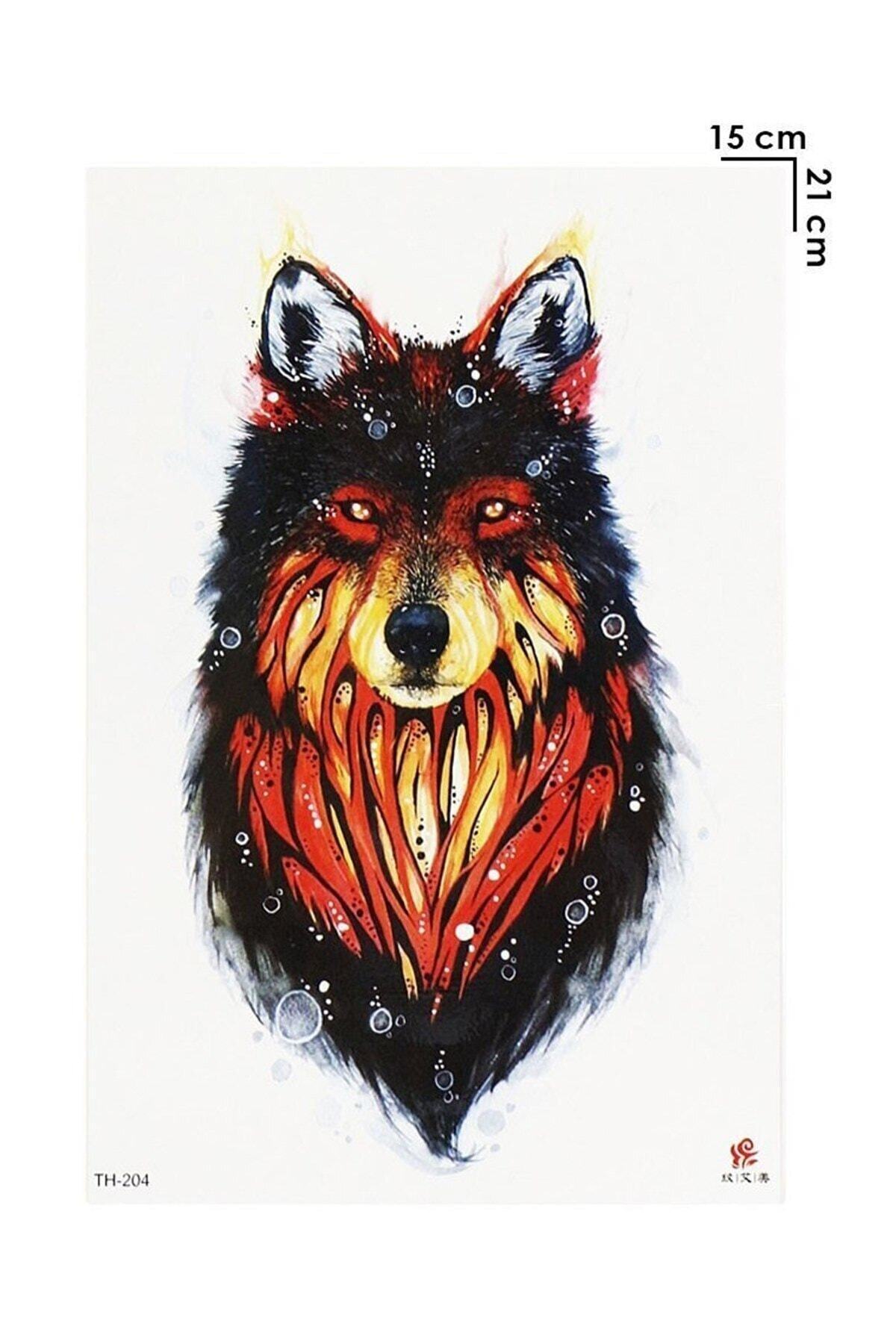 UM butik Geçici Kurt Dövme Tattoo