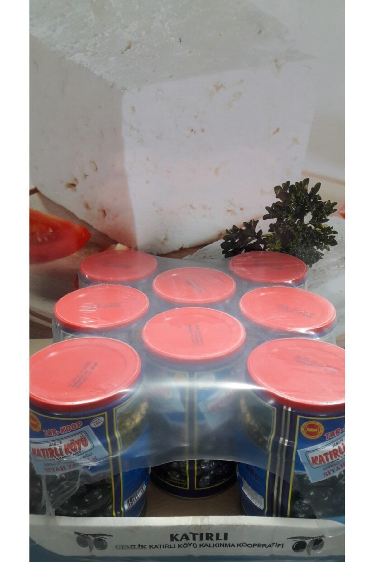 KAFOĞLU Katırlı Köyü Gemlik Kahvaltılık Siyah Zeytin 8 Adet 1 Kg Paket