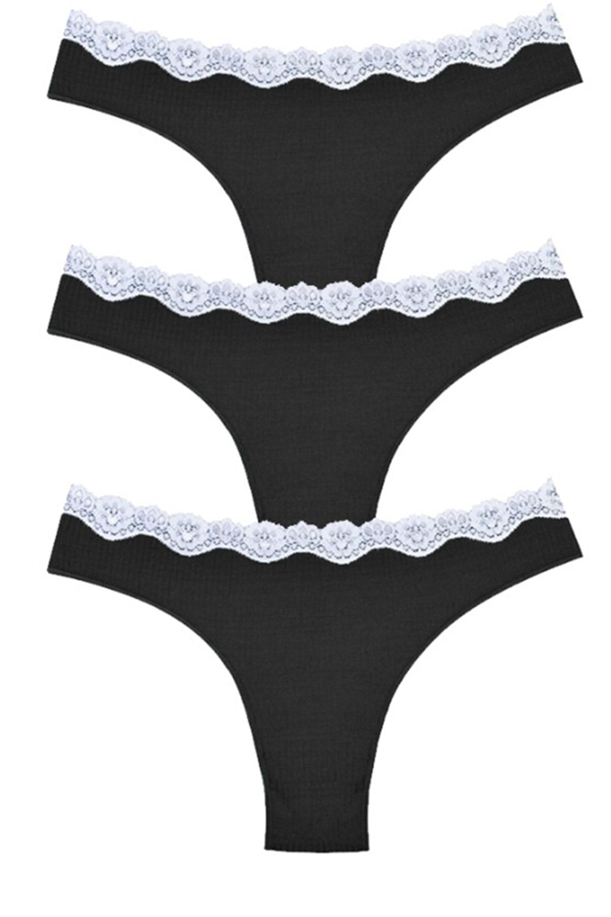 Vanilya Secret Beli Dantel Ribana Tanga 3'lü
