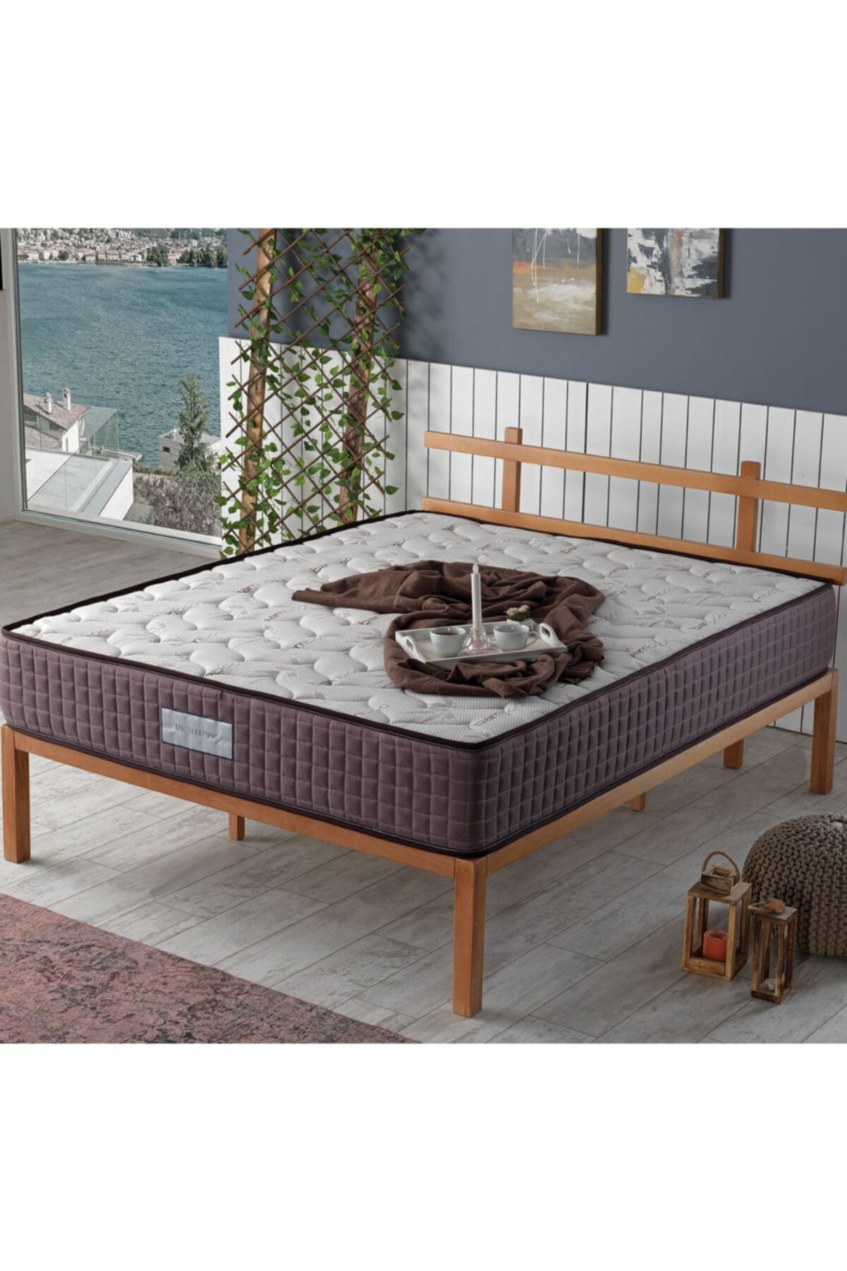 us sleeping kahve full ortopedik bamboo classic yayli yatak fiyati yorumlari trendyol
