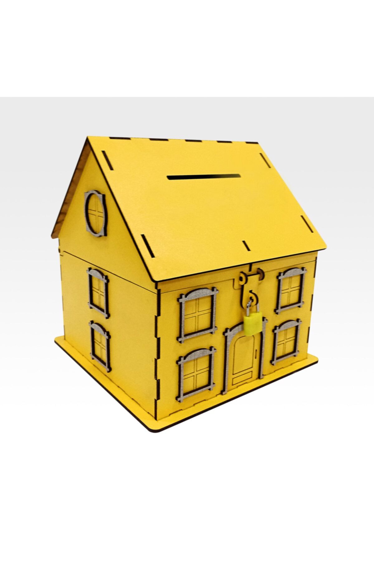 ARTAS Sarı Ahşap Kumbara Ve Tip Box Kutusu