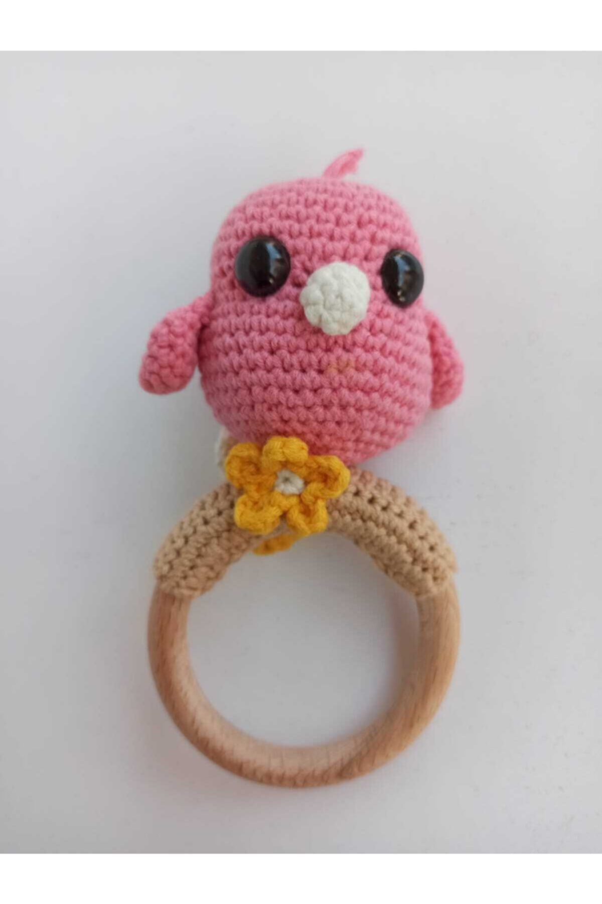 Betüş Yün Amigurumi Serçe Dişlik Ve Çıngırak
