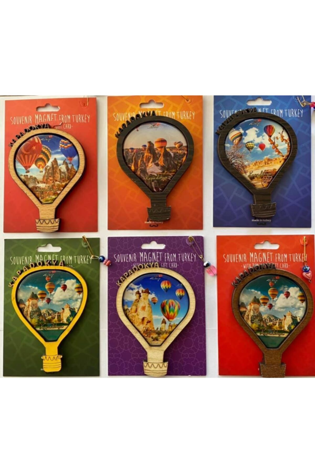 Magnettasarım Kapadokya Balon Magnet 6 Adet
