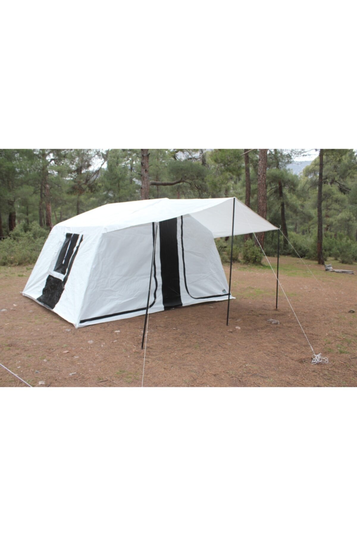 Uludağ Çadır Iki Odalı Kamp Çadırı 7 Kişilik Krem Mavi