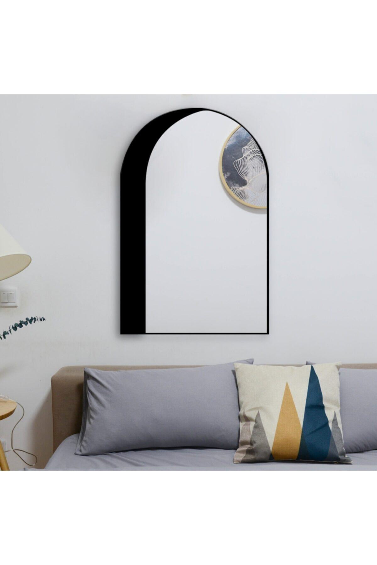 tino furniture Illusion 120x60 Dekoratif Oval Boy Aynası Salon Koridor Banyo Aynası Yatak Odası Genç Odası