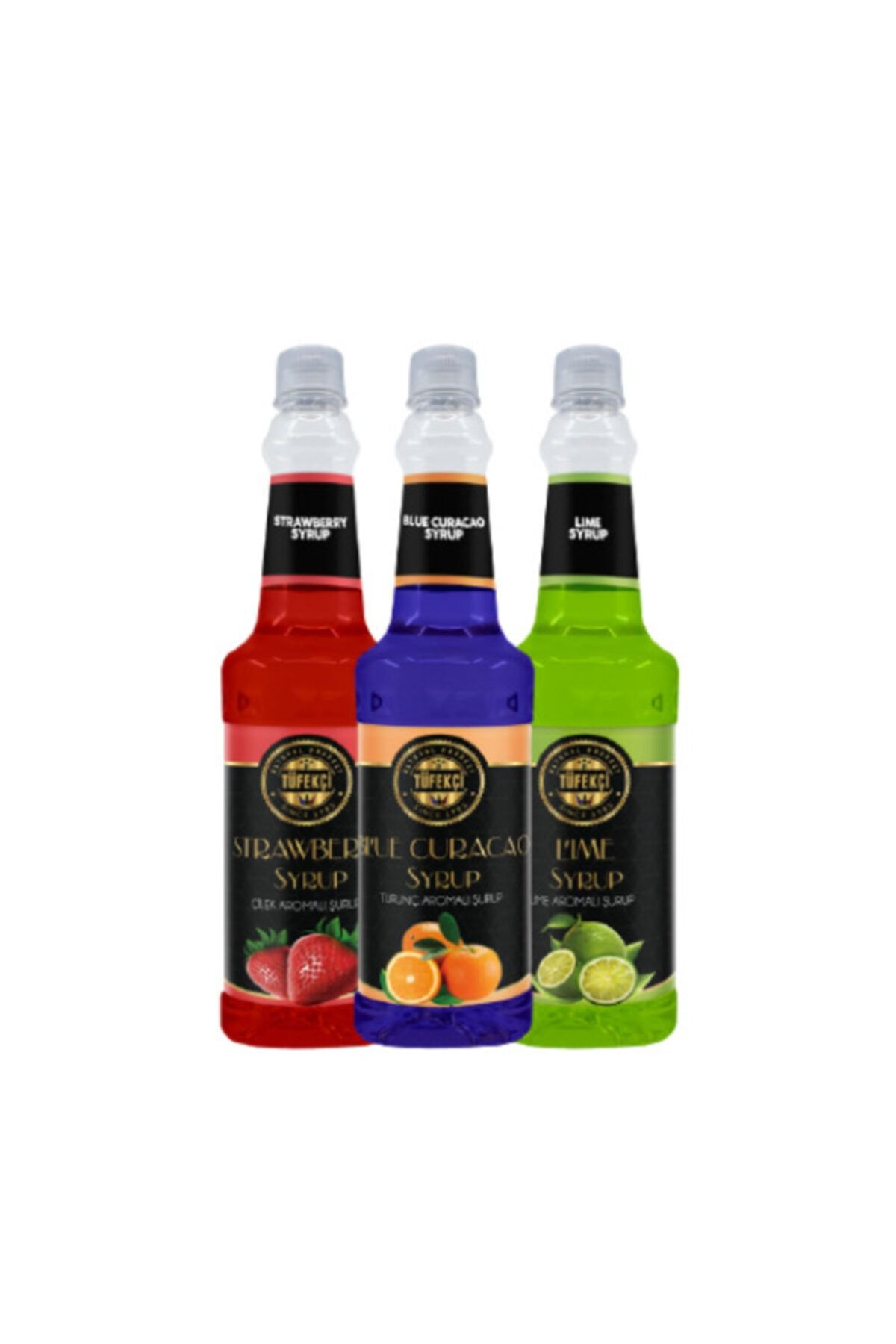 By Tüfekçi Çilek Turunç Ve Lime Şurup 3x750ml