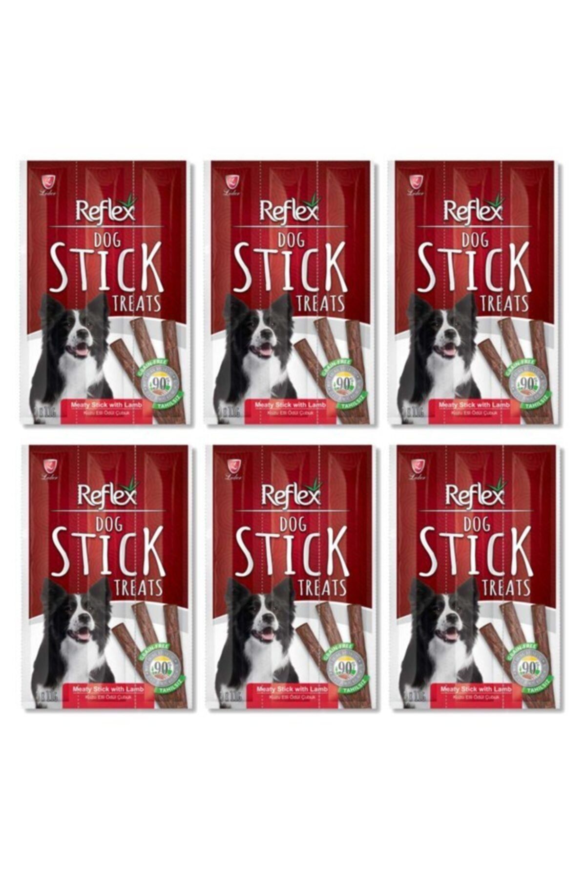 Reflex Kuzu Etli Stick Köpek Ödülü Maması 3 X 11 Gr - 6 Paket