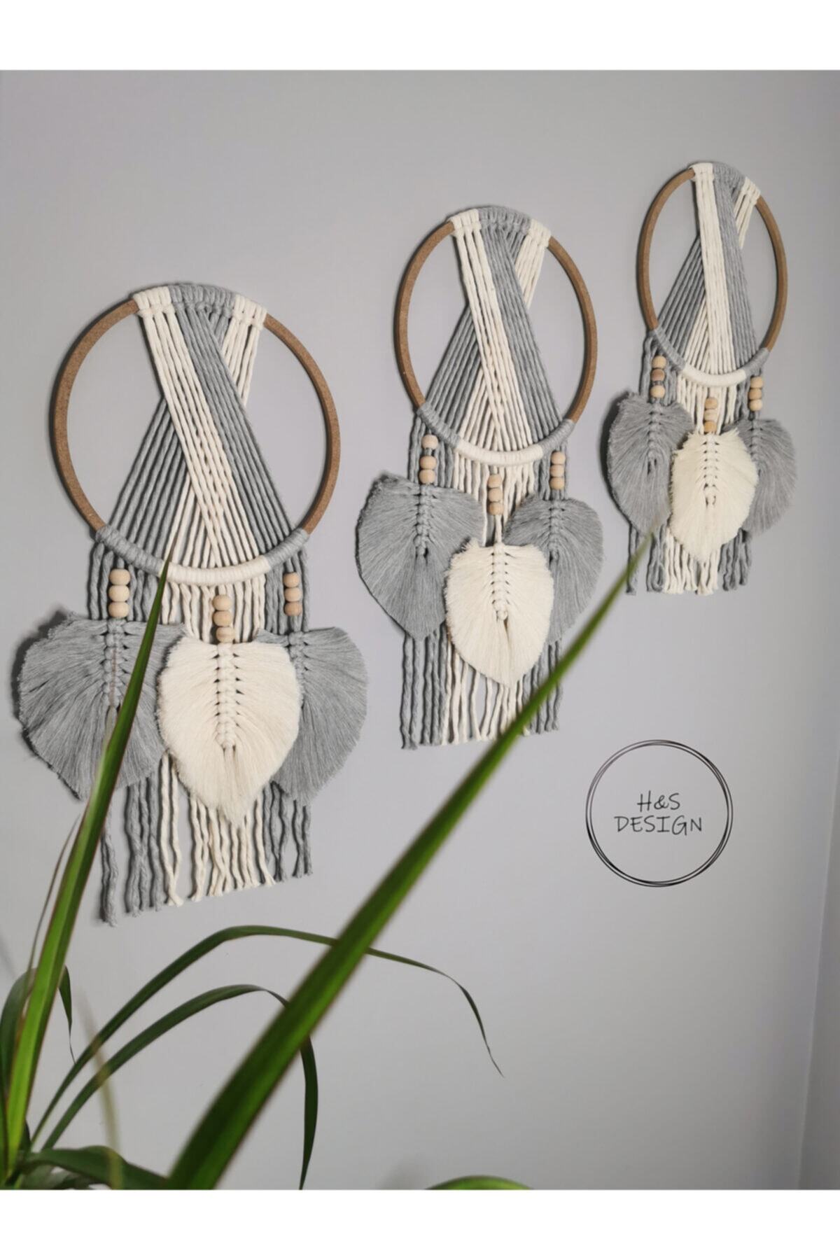 H&S Design Makrome Duvar Süsü 3'lü Set